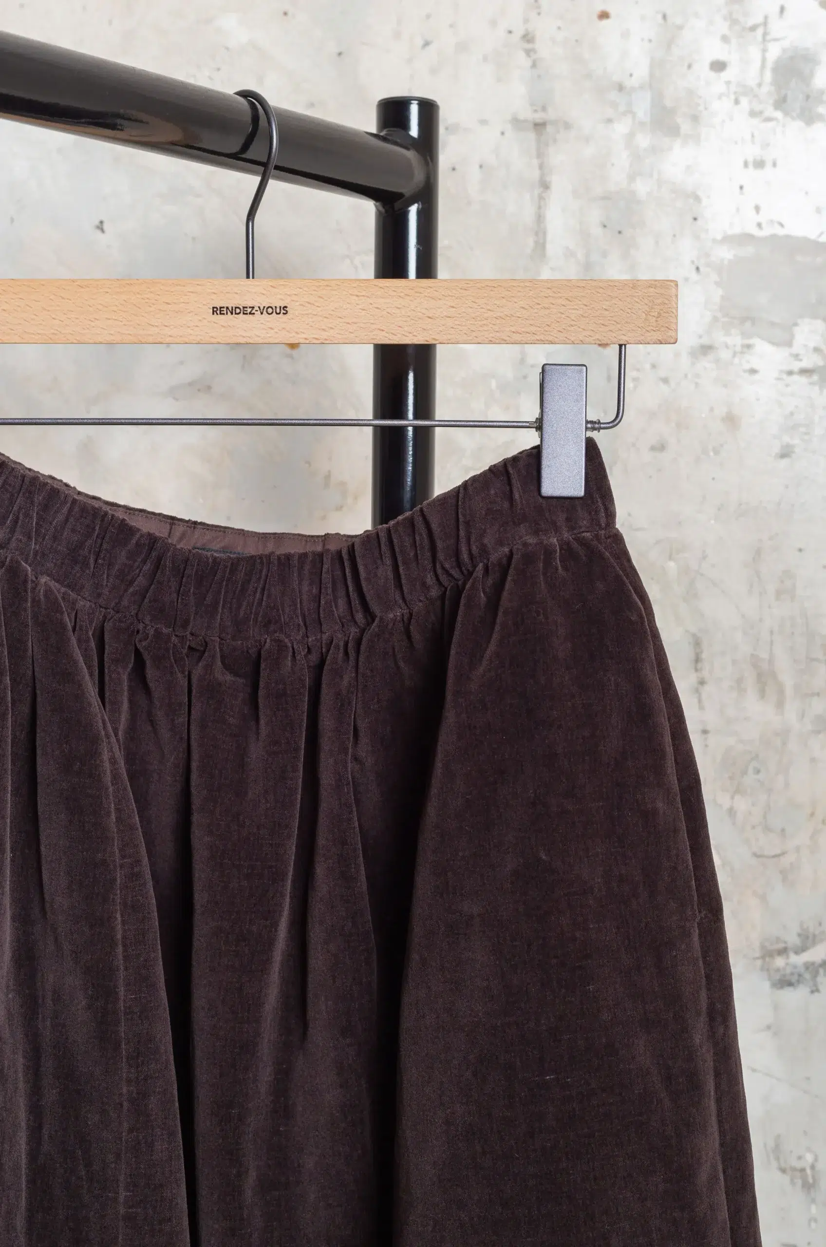 Casey Casey - GHOSTY SKIRT 27FJ259 - DARK BROWN