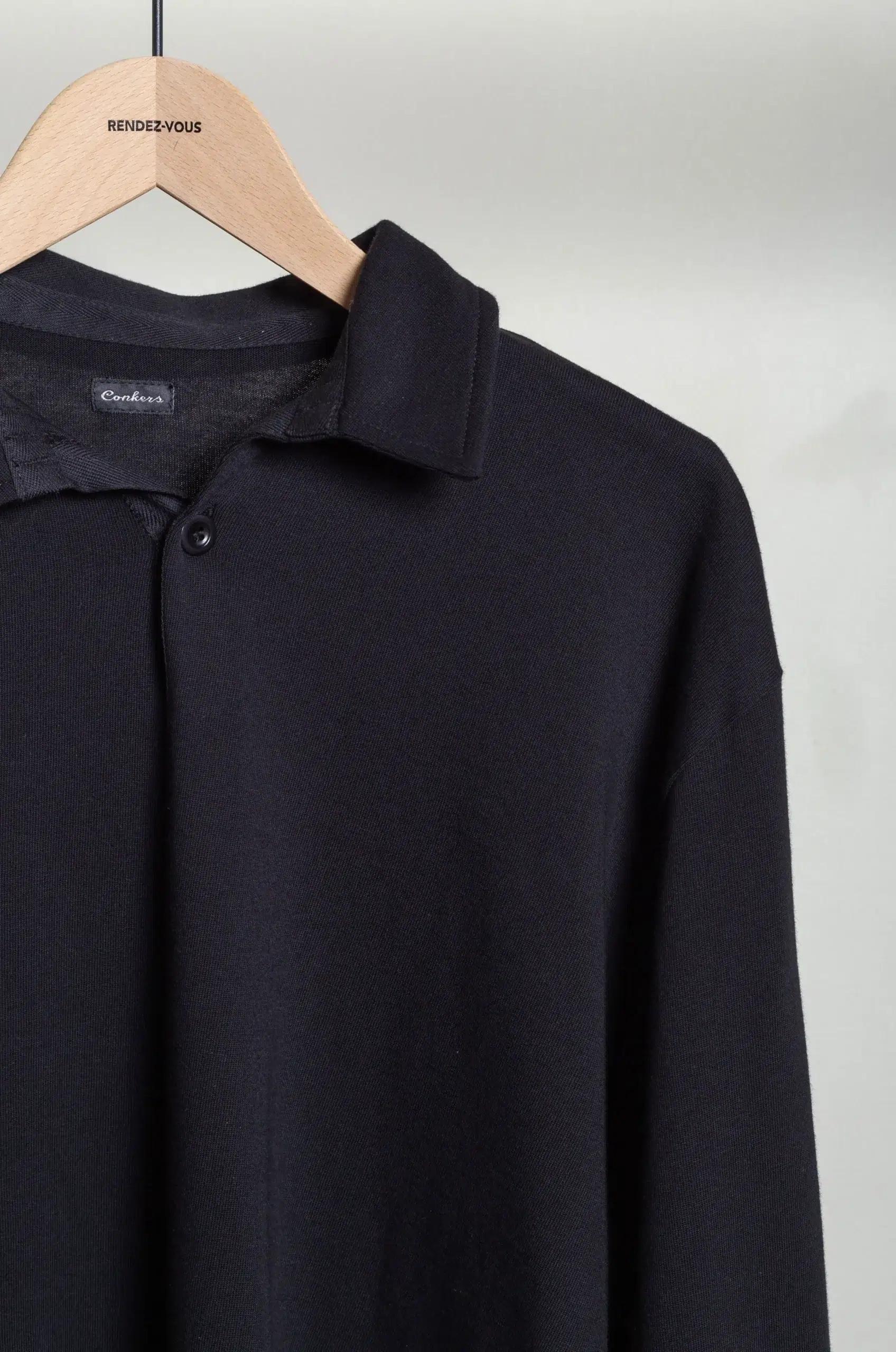 Conkers - RUGBY SHIRT SS-026-01 - BLACK
