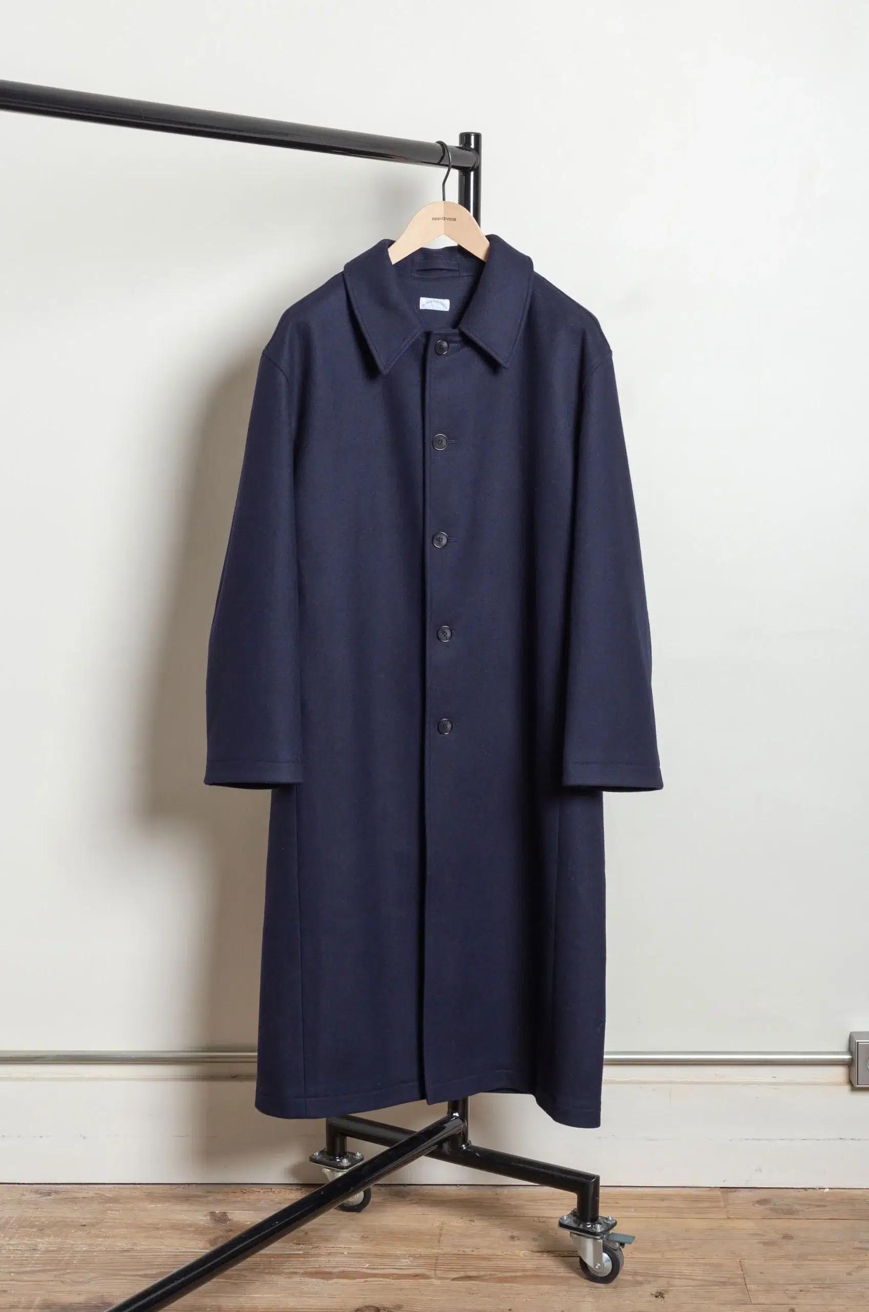 De Dam Foundation - Loden Wool Cashmere Long Coat 26FW-LC-WV-01 - Navy