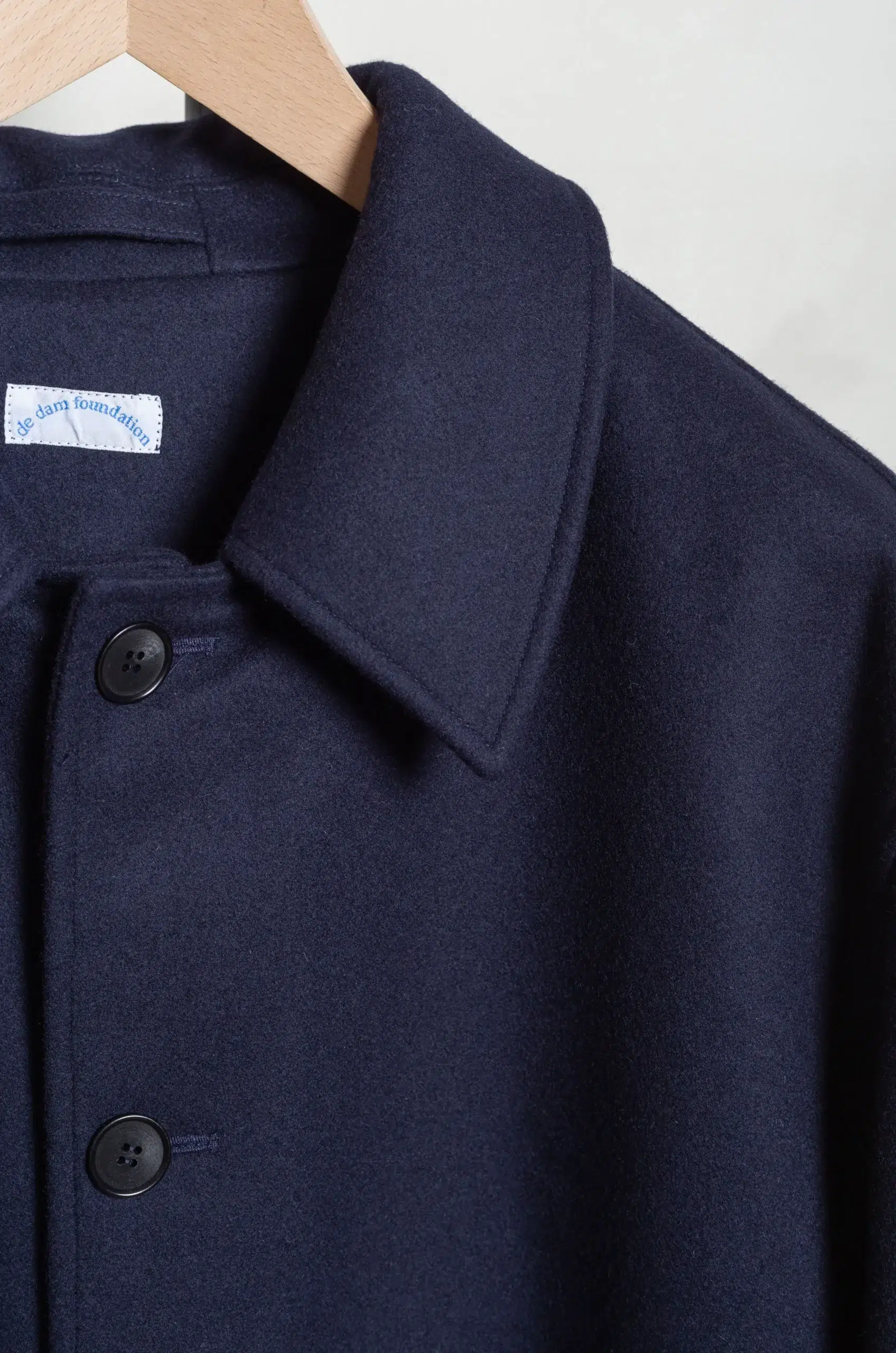 De Dam Foundation - Loden Wool Cashmere Long Coat 26FW-LC-WV-01 - Navy