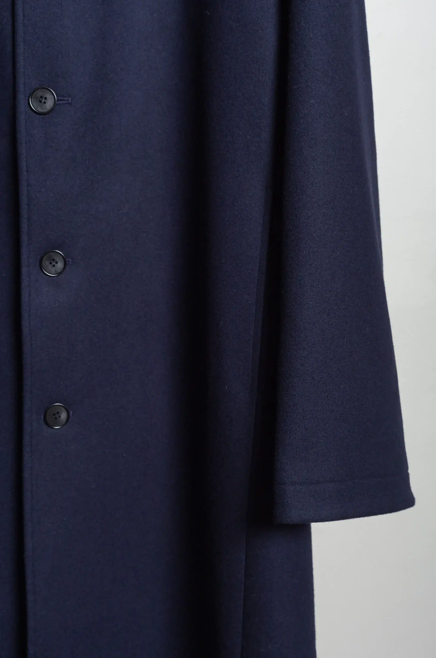 De Dam Foundation - Loden Wool Cashmere Long Coat 26FW-LC-WV-01 - Navy