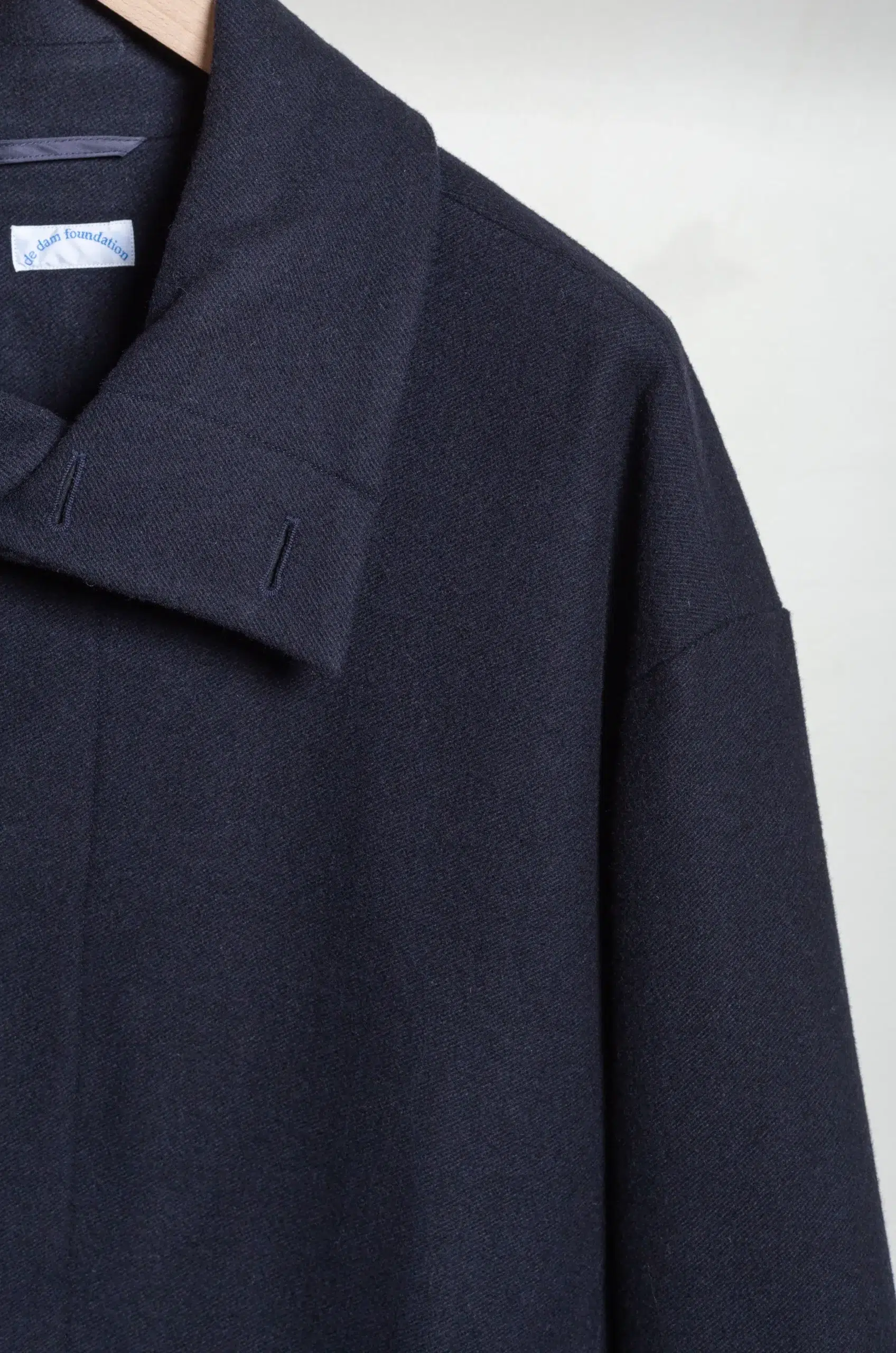 De Dam Foundation - Wool Gabardine Short Coat 26FW-SC-W0-01 - Navy