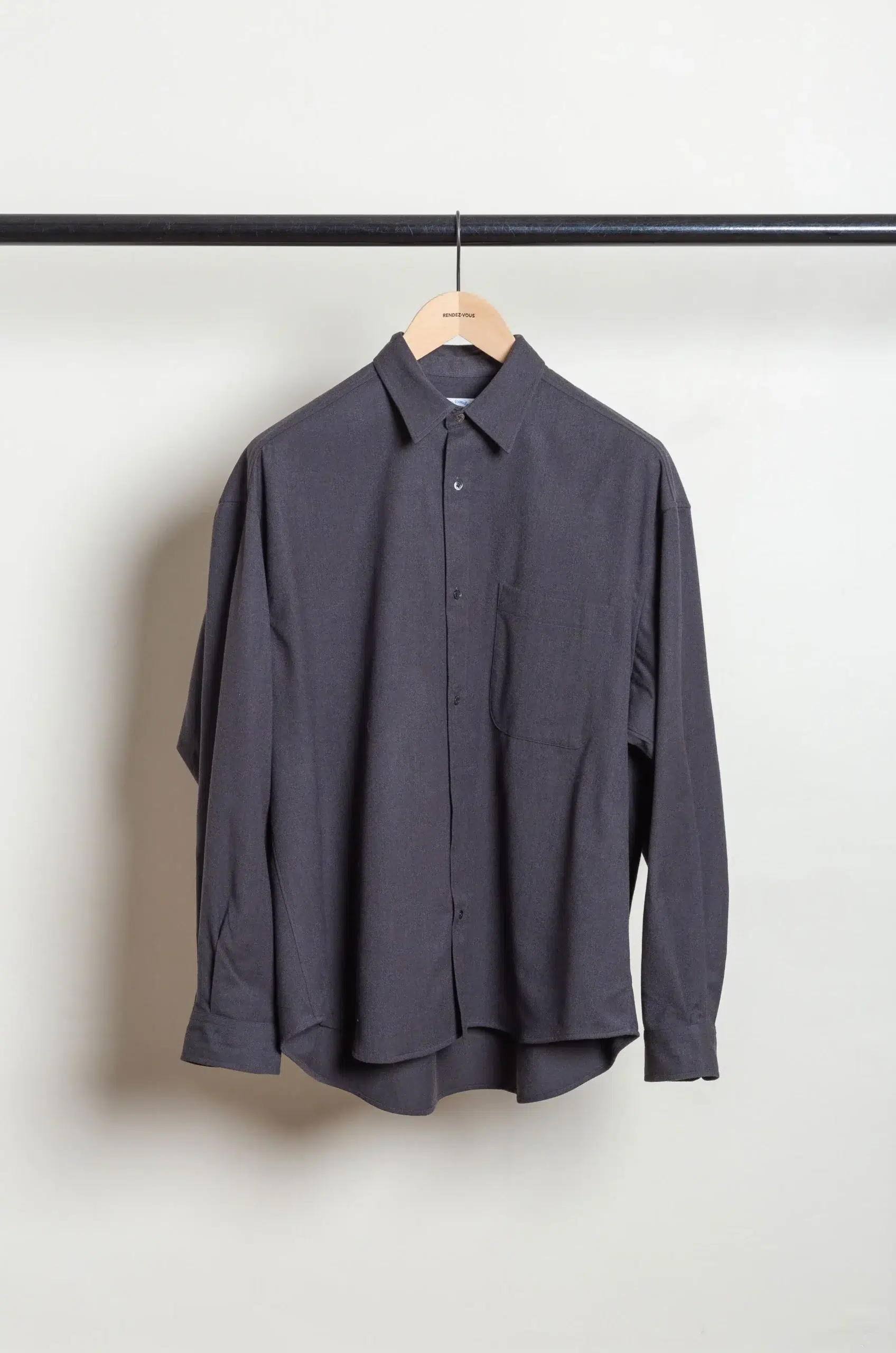 De Dam Foundation - Wool Shirt 26FW-LS-W0-01 - Dark Grey