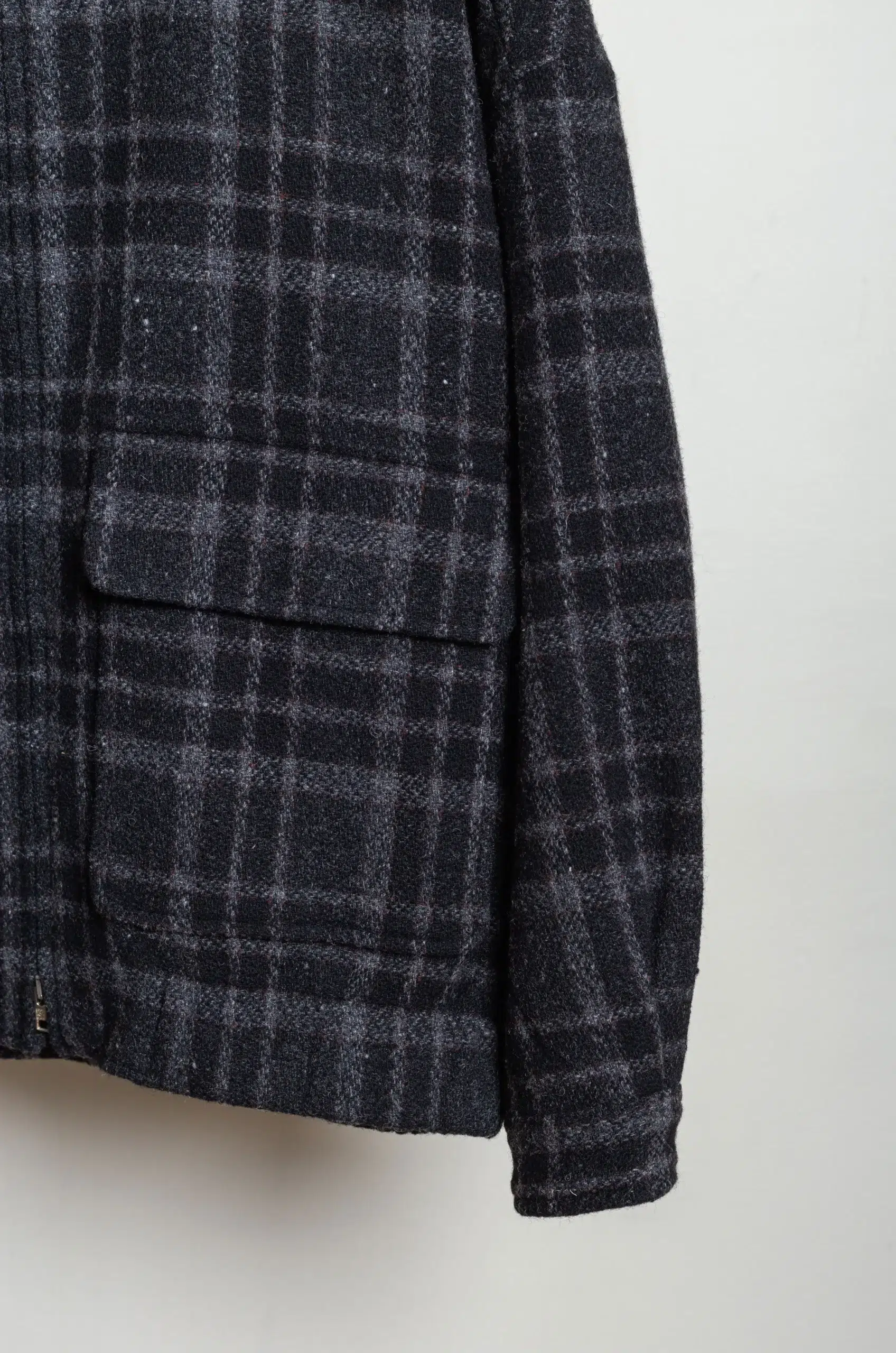 Evan Kinori - Zip Jacket Two - Black/Grey