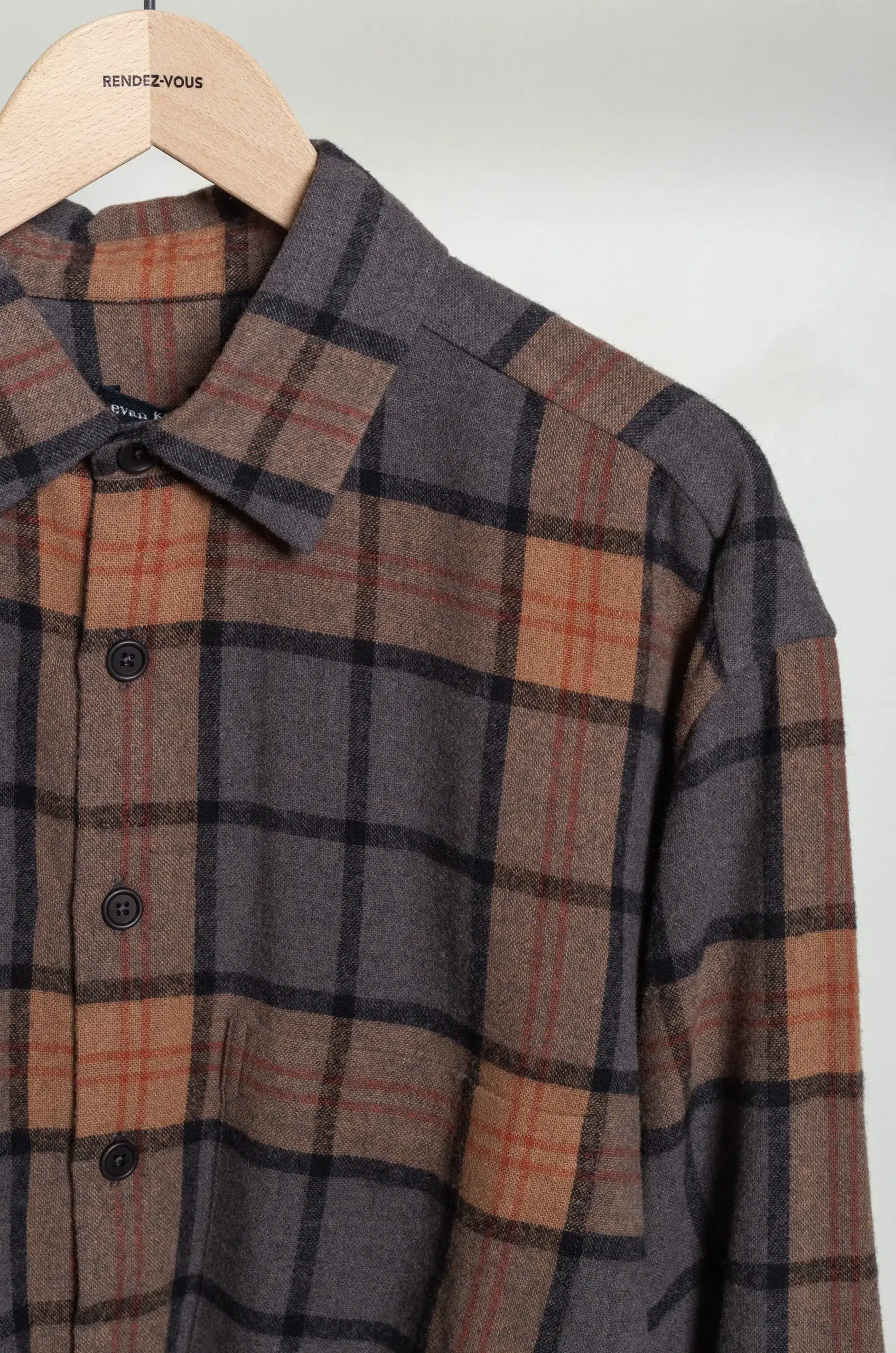 Evan Kinori - Big Shirt Two - Black/Grey/Beige