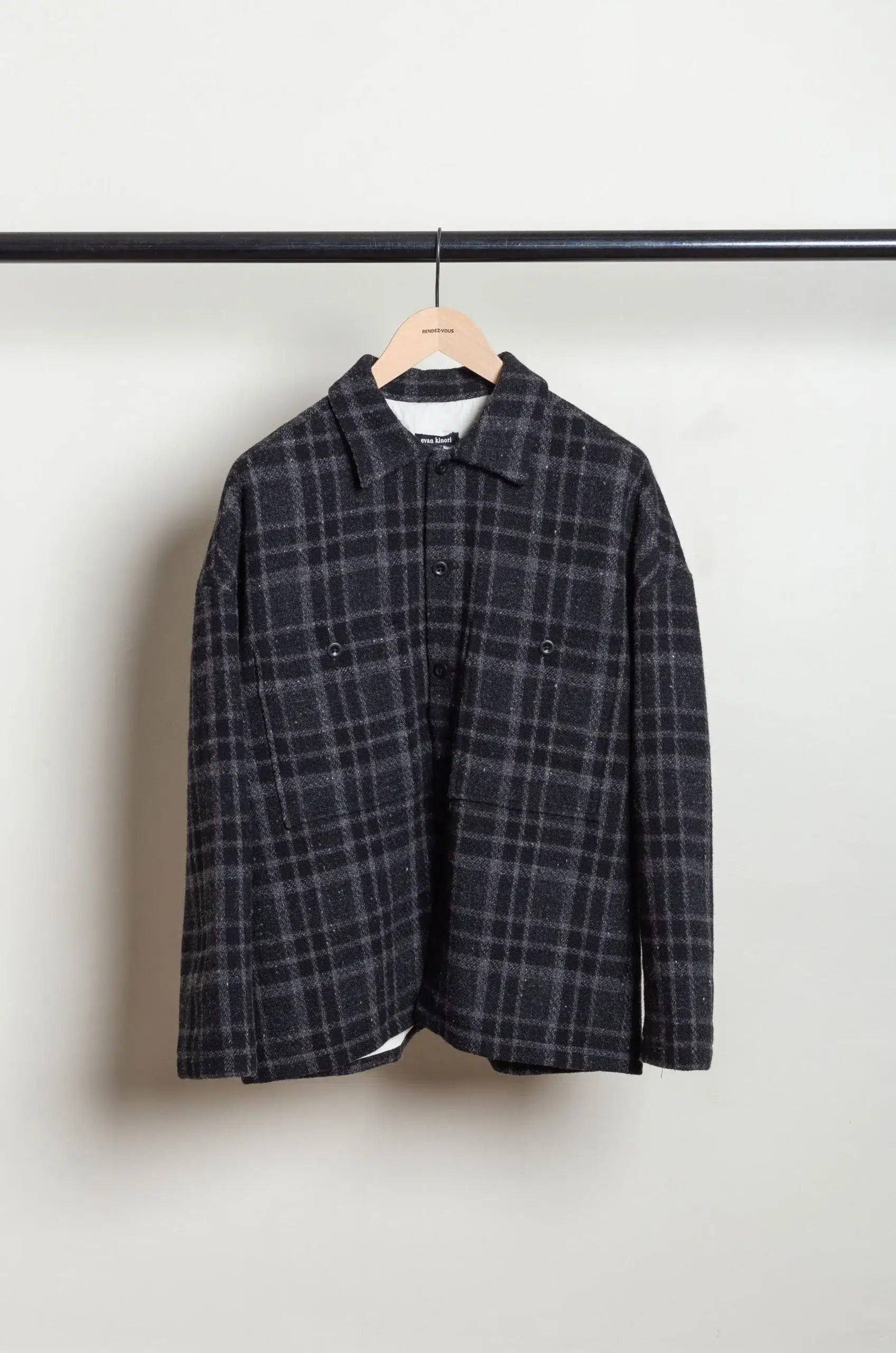 Evan Kinori - Field Shirt Two - Black/Grey