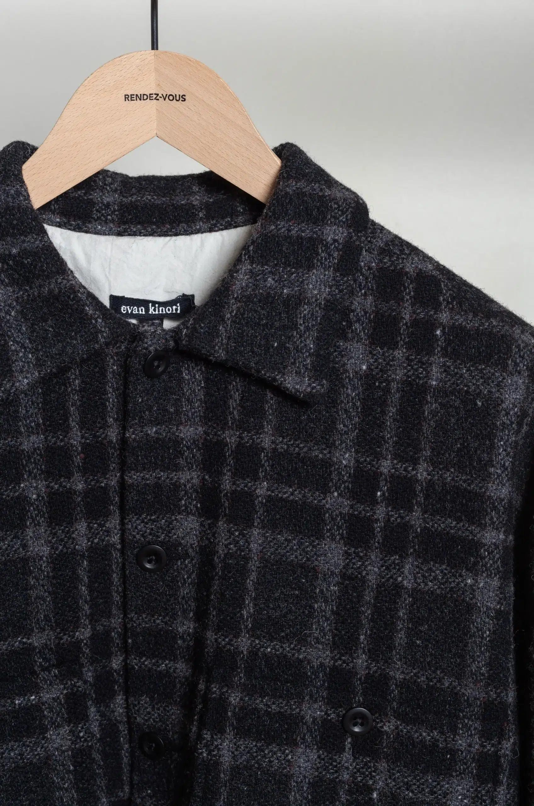 Evan Kinori - Field Shirt Two - Black/Grey