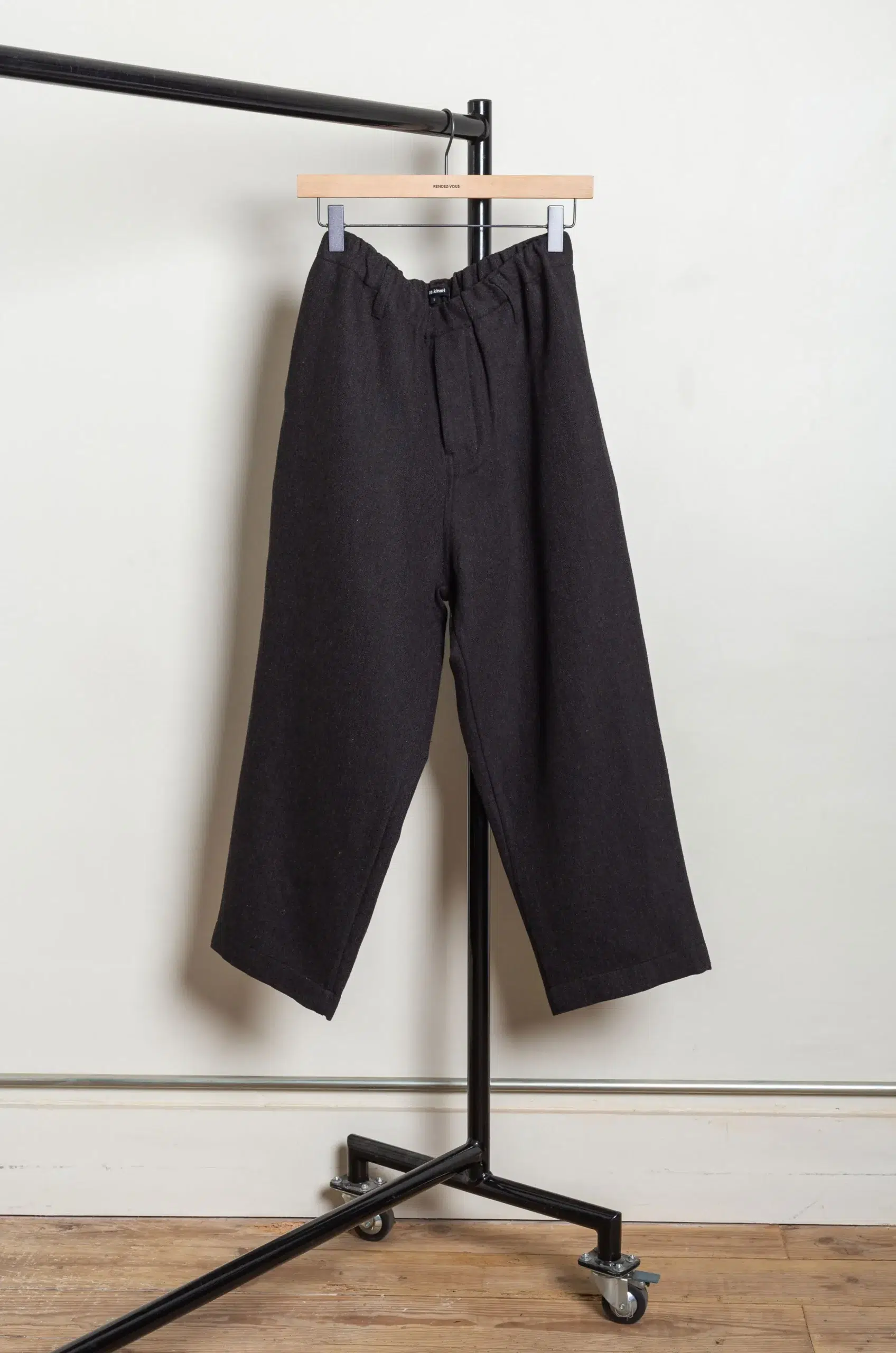 Evan Kinori - Elastic Pant - Black/Brown
