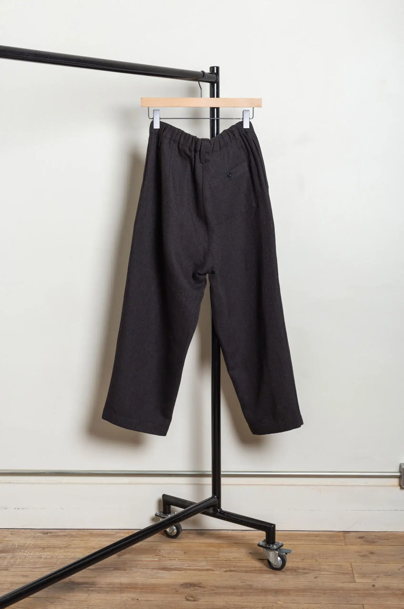 Evan Kinori - Elastic Pant - Black/Brown