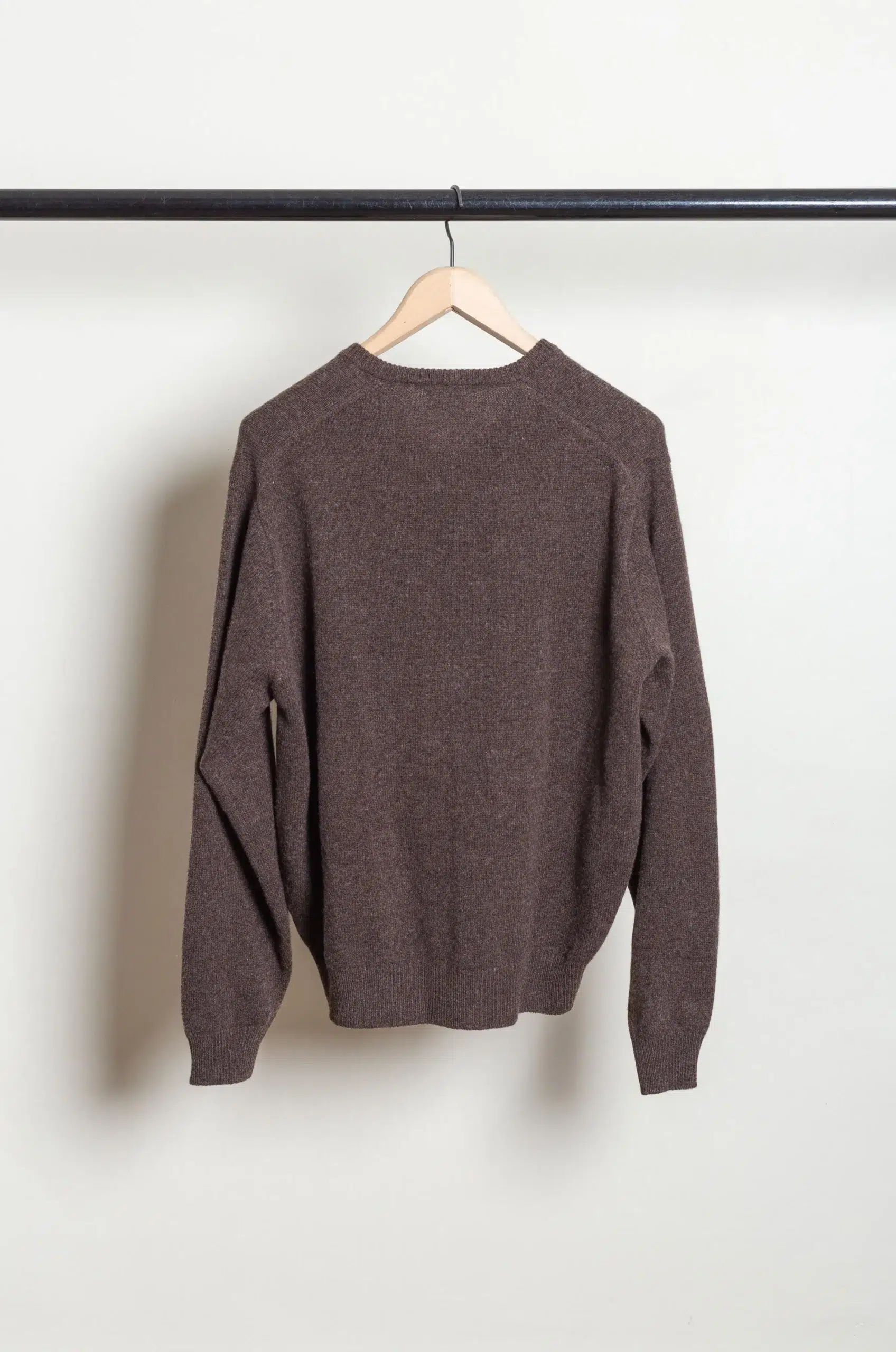 Kaptain Sunshine - KS26FKN09 Lambswool V-neck Pullover - BROWN