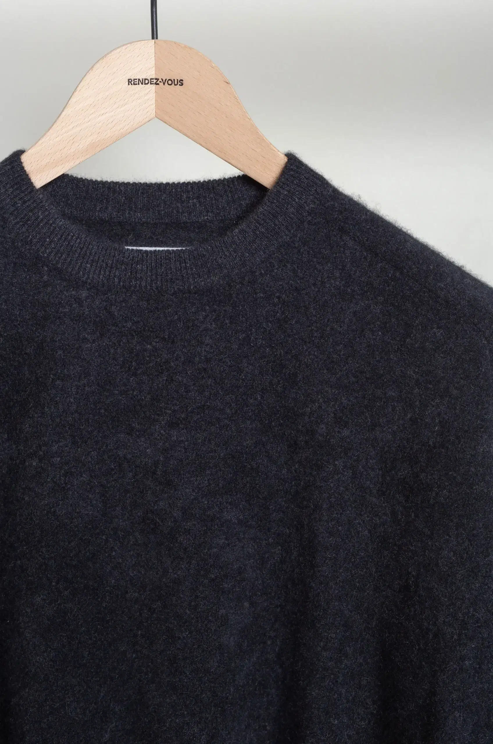 Kaptain Sunshine - KS26FKN07 Cashmere Knit Crew Pullover - TOP CHARCOAL