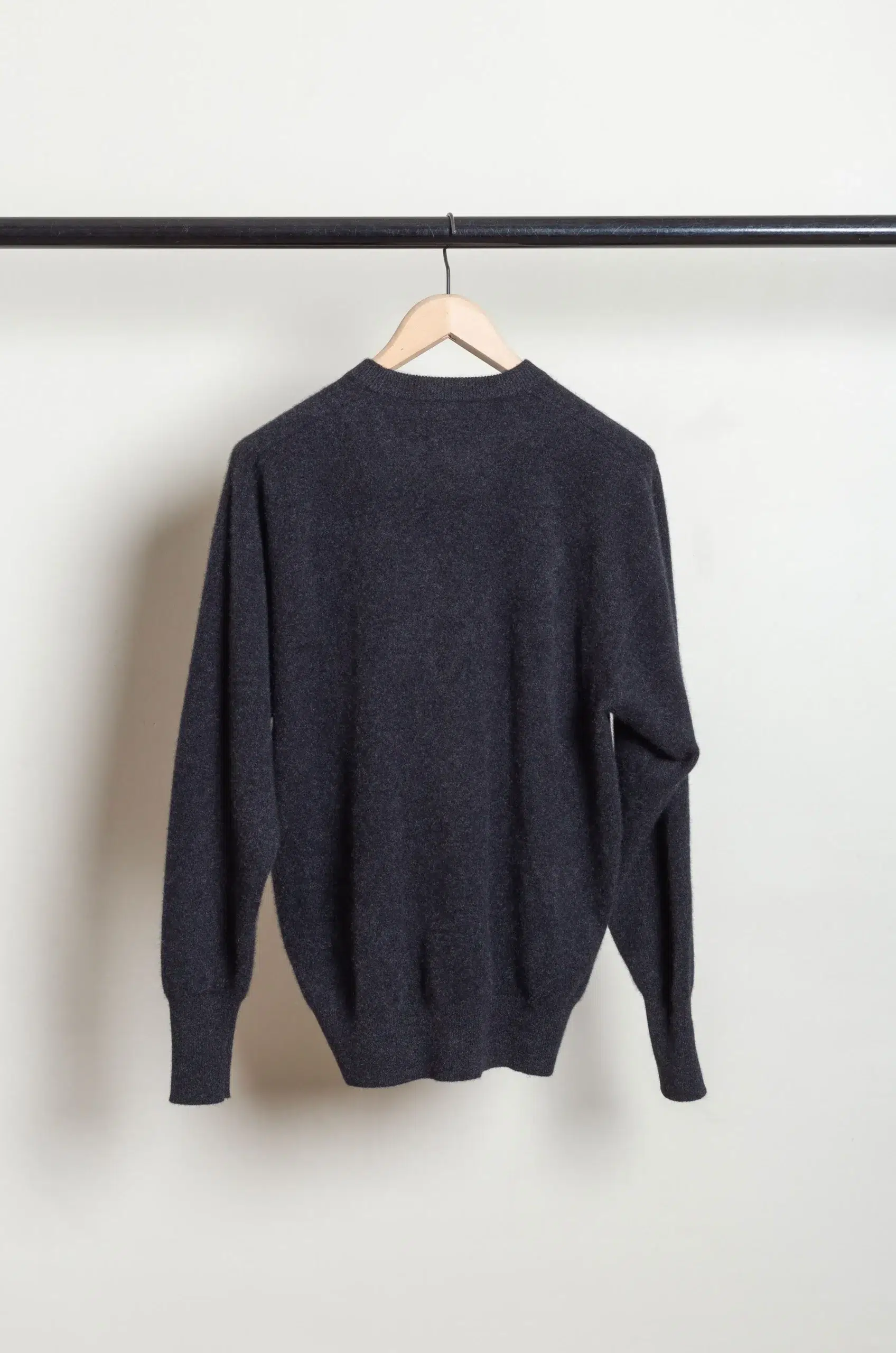 Kaptain Sunshine - KS26FKN07 Cashmere Knit Crew Pullover - TOP CHARCOAL