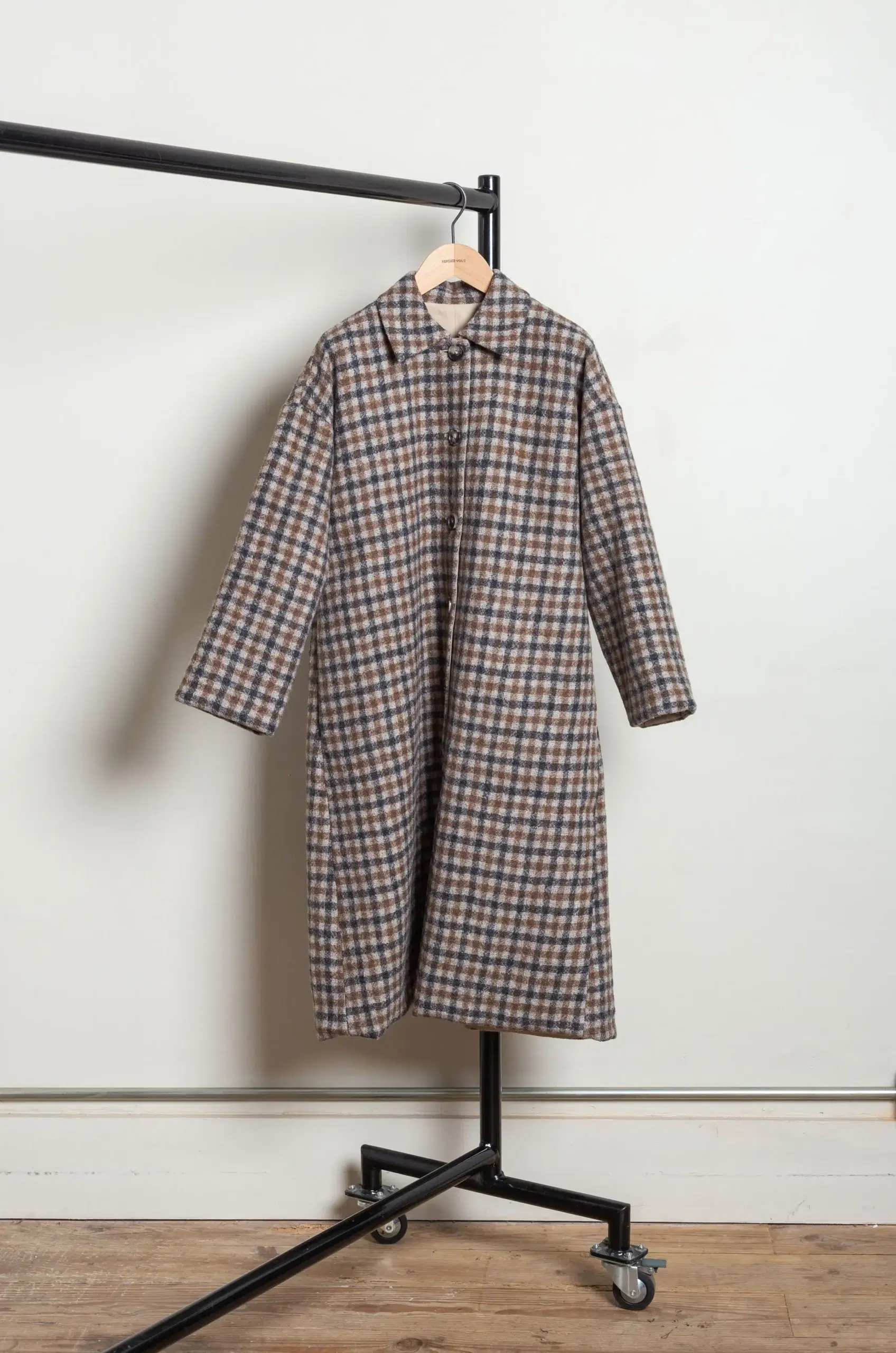 NITTO - ALMA COAT - BROWN GREY / SABBIA