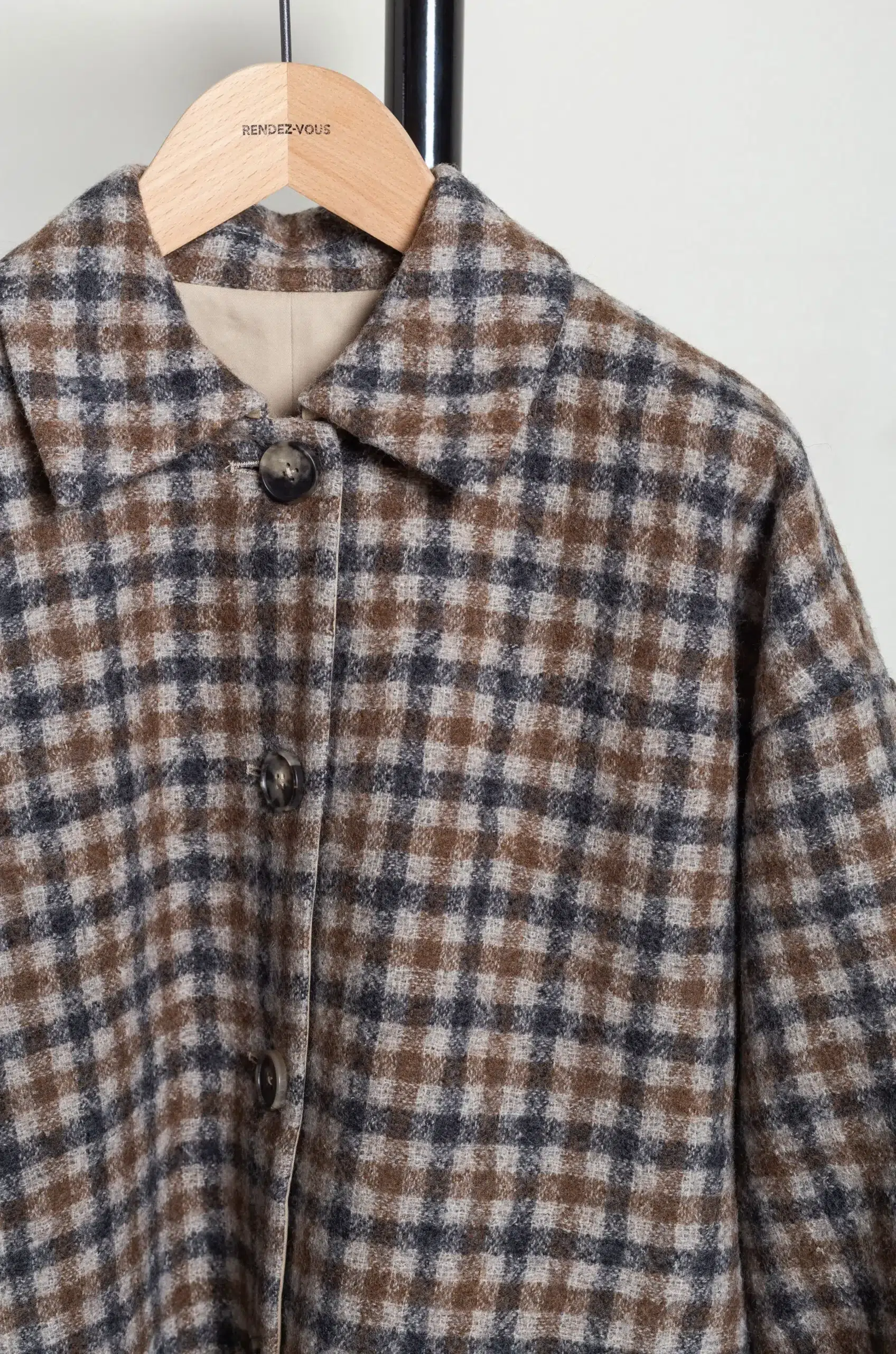 NITTO - ALMA COAT - BROWN GREY / SABBIA