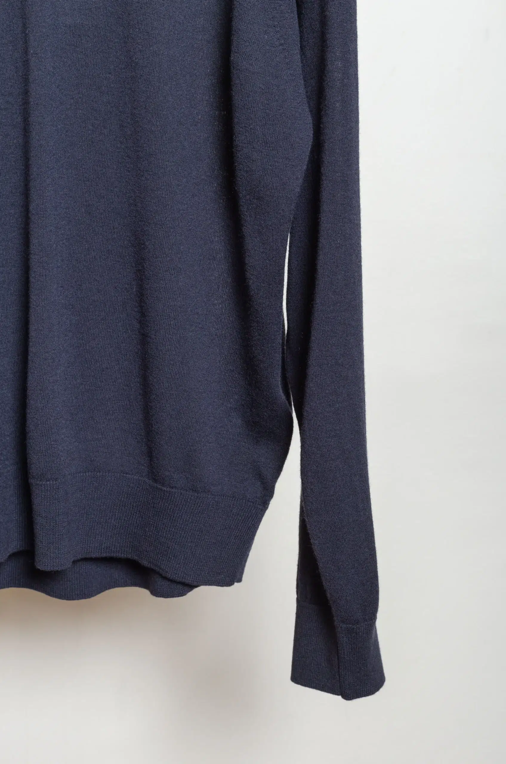 Roberto Collina - Knit LS Crewneck Sweater Comfort Fit - Navy