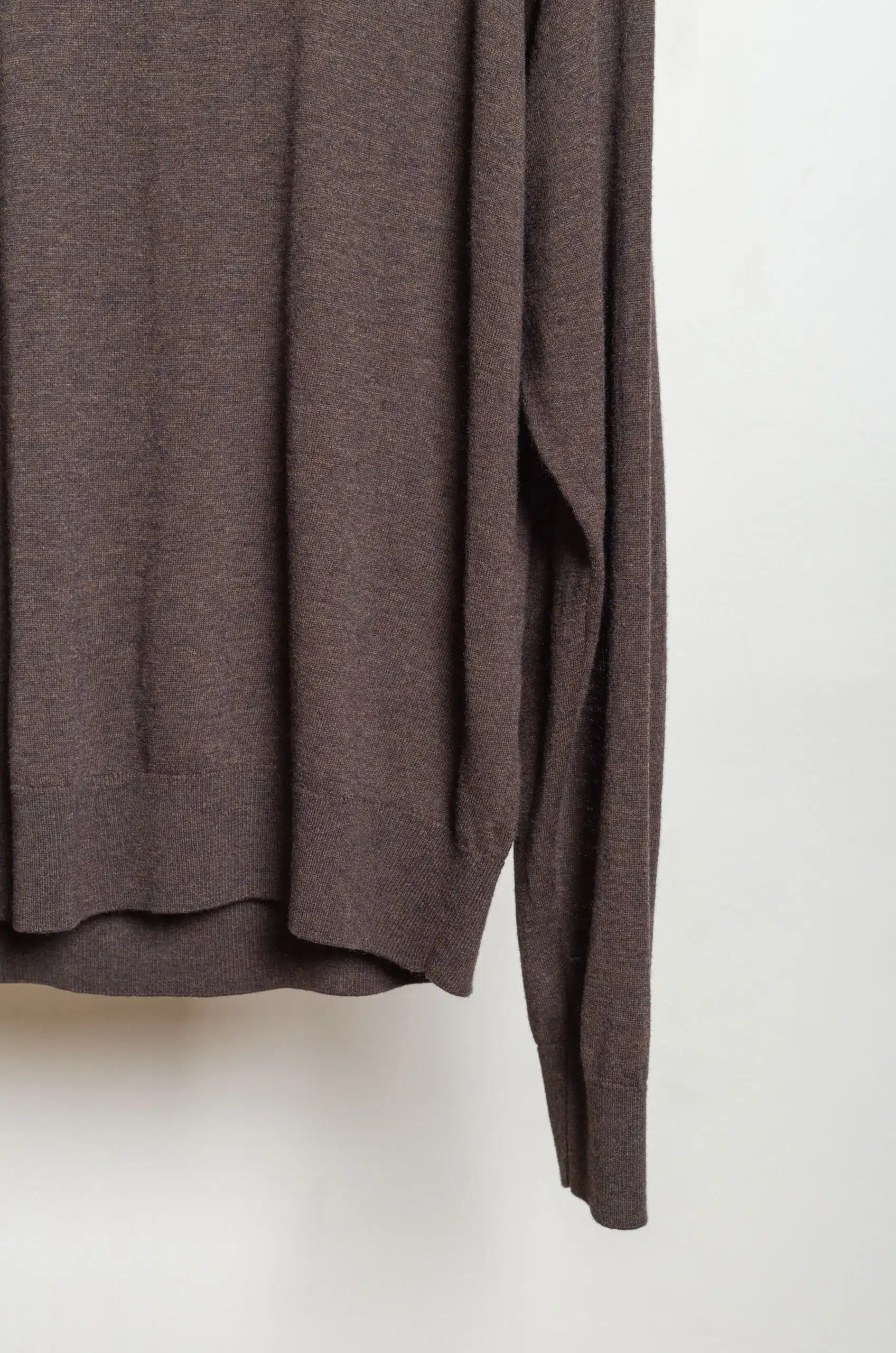 Roberto Collina - Knit LS Crewneck Sweater Comfort Fit - Corteccia