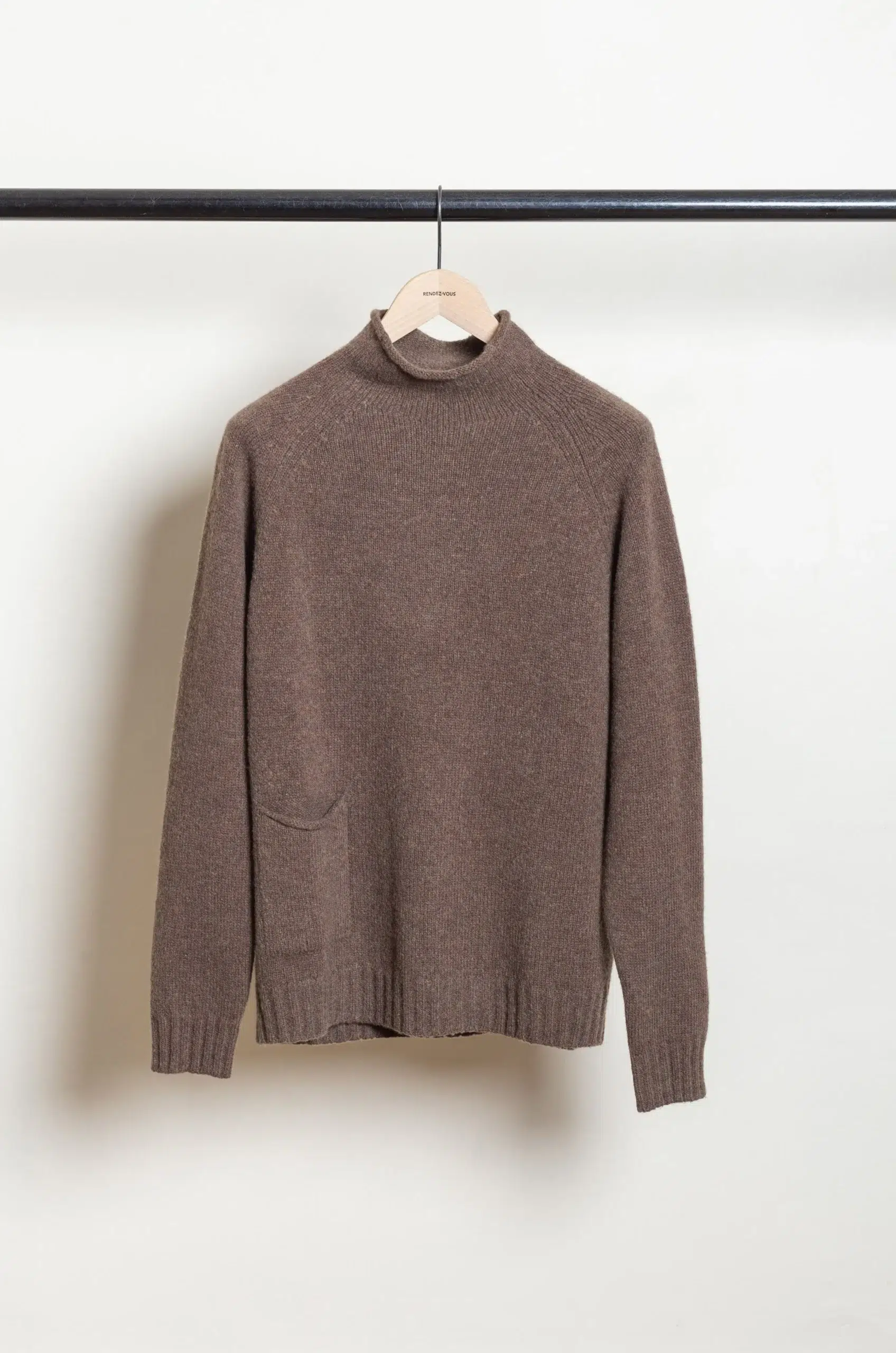 Roberto Collina - Knit LS Mockneck Sweater - Verde Militaire