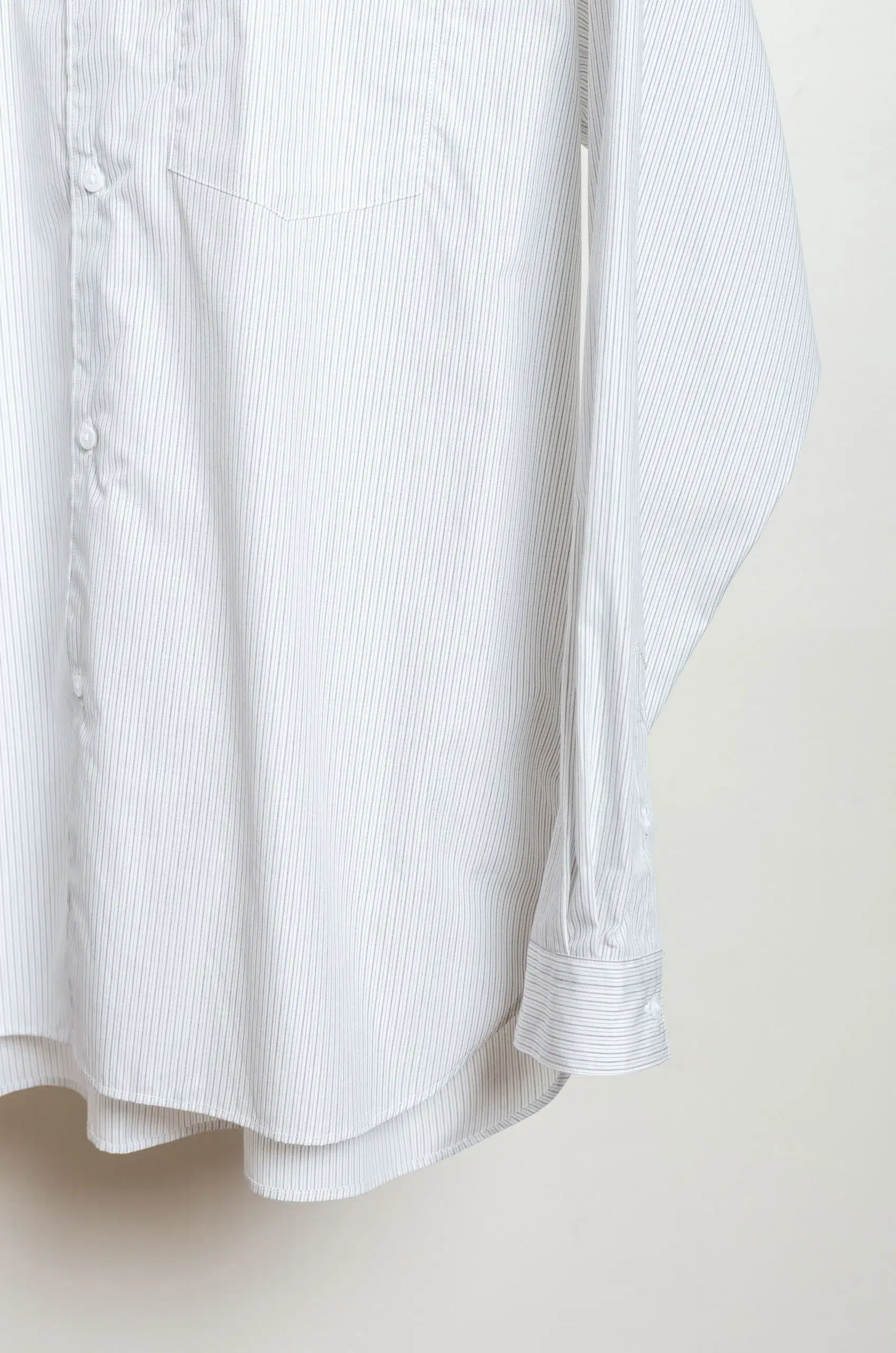 Still By Hand - Regular collar shirt SH00221OS - WHITE STRIPE