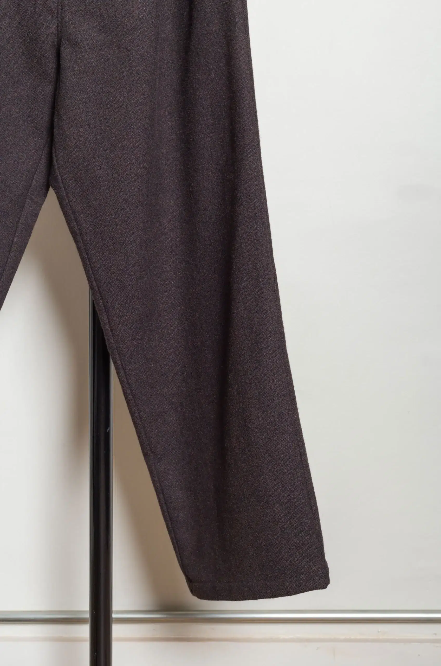 Still By Hand - W/N wide pants PT08263OS - DARK BROWN