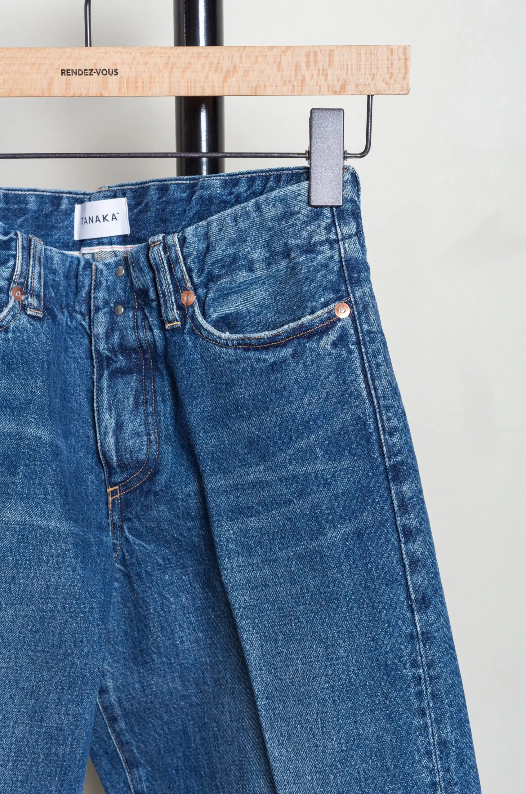Tanaka - THE JEAN TROUSERS (LOW RISE) ST-2L-VB - VINTAGE BLUE
