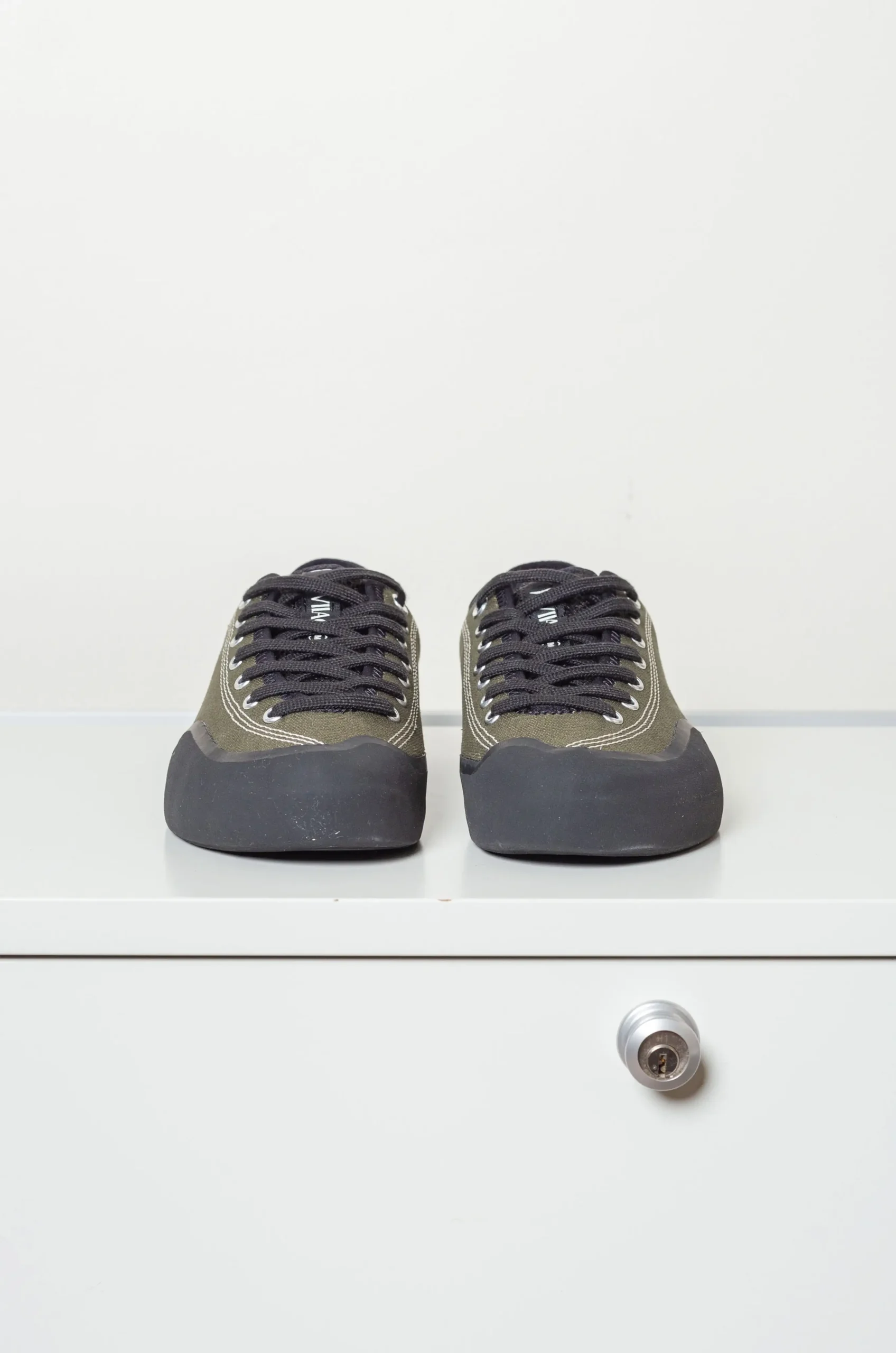 VILLAGE - 1.30PM Canvas - Olive / Natural Black