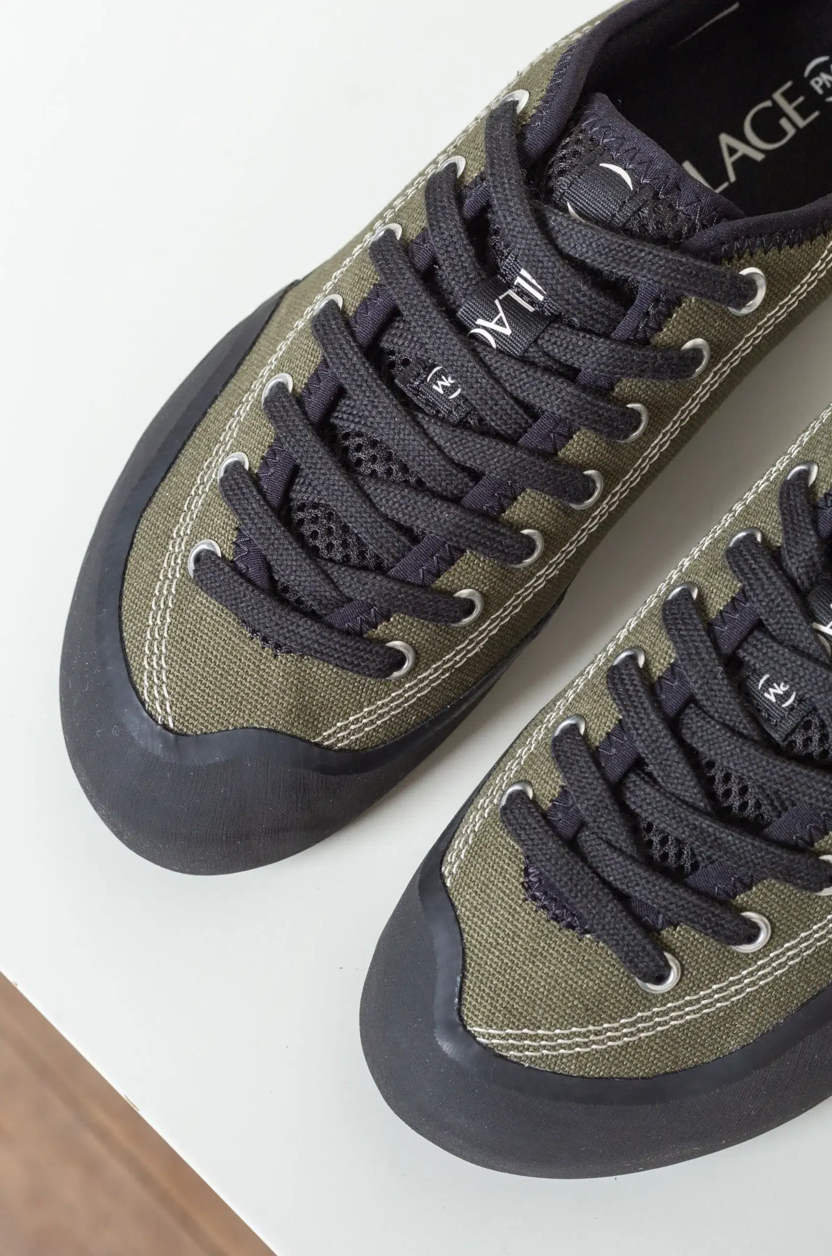 VILLAGE - 1.30PM Canvas - Olive / Natural Black