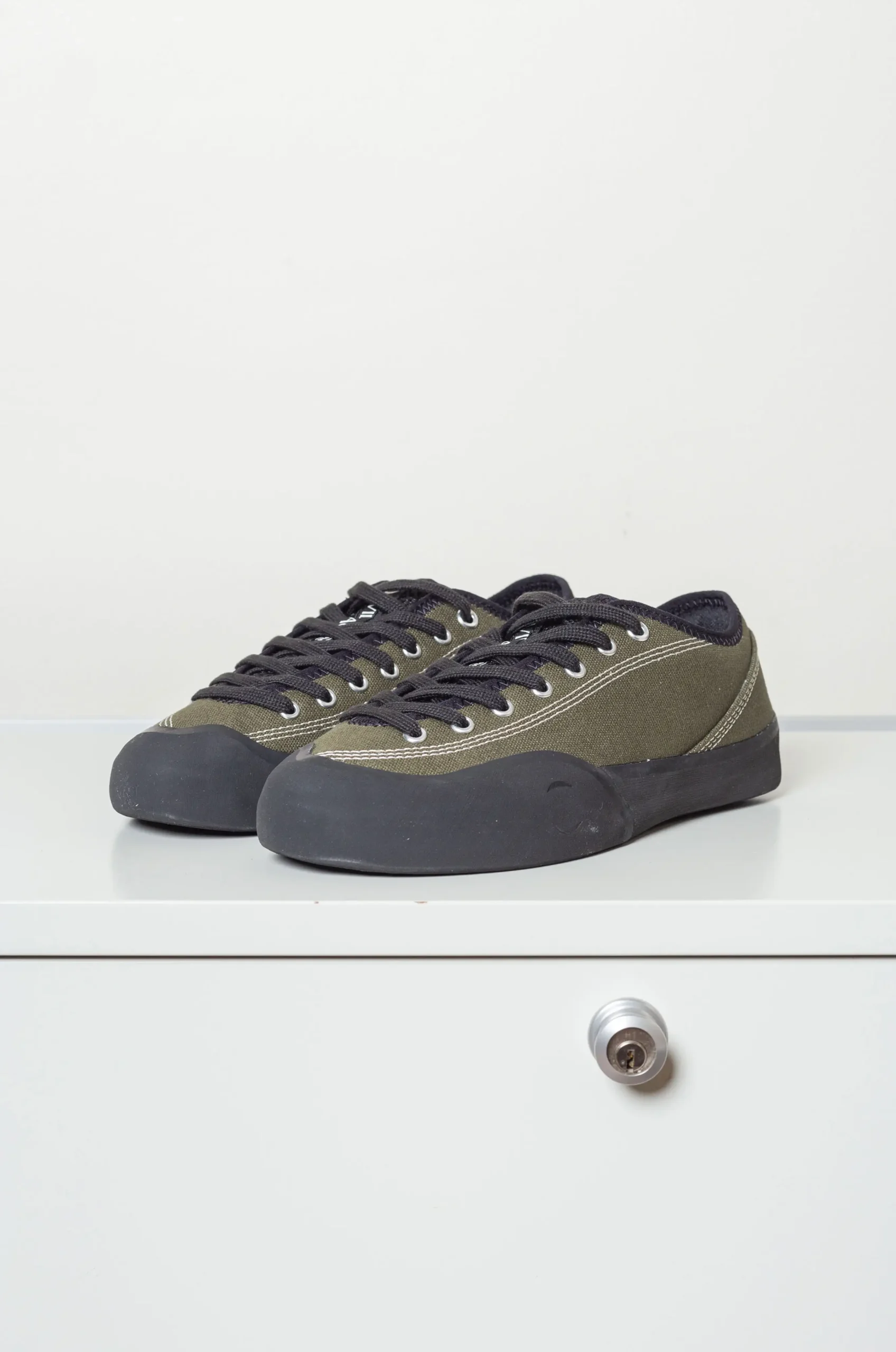 VILLAGE - 1.30PM Canvas - Olive / Natural Black