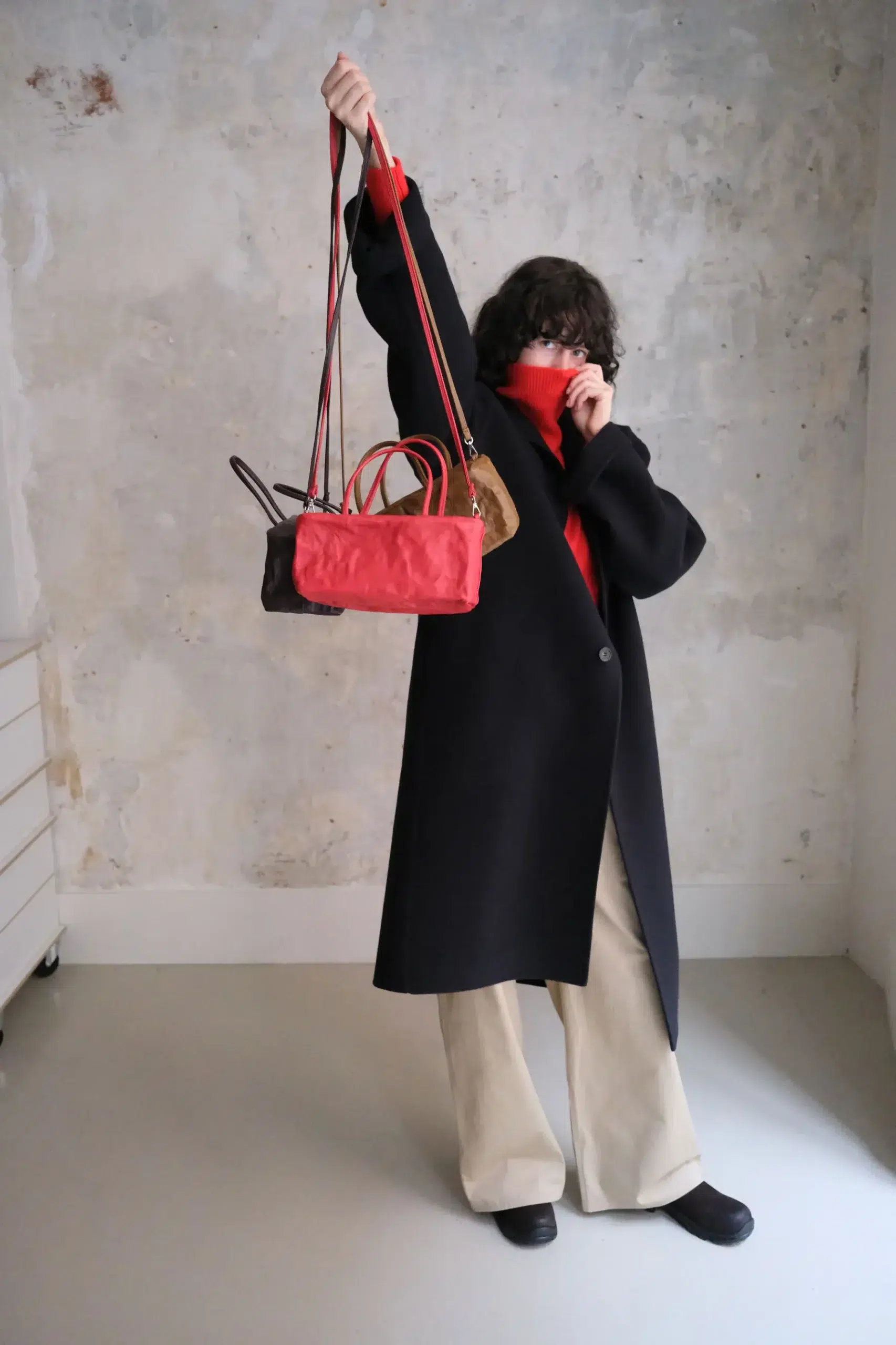 Zilla - NAPPA LEATHER MINI DUFFLE BAG 384 NAP - ROSSO
