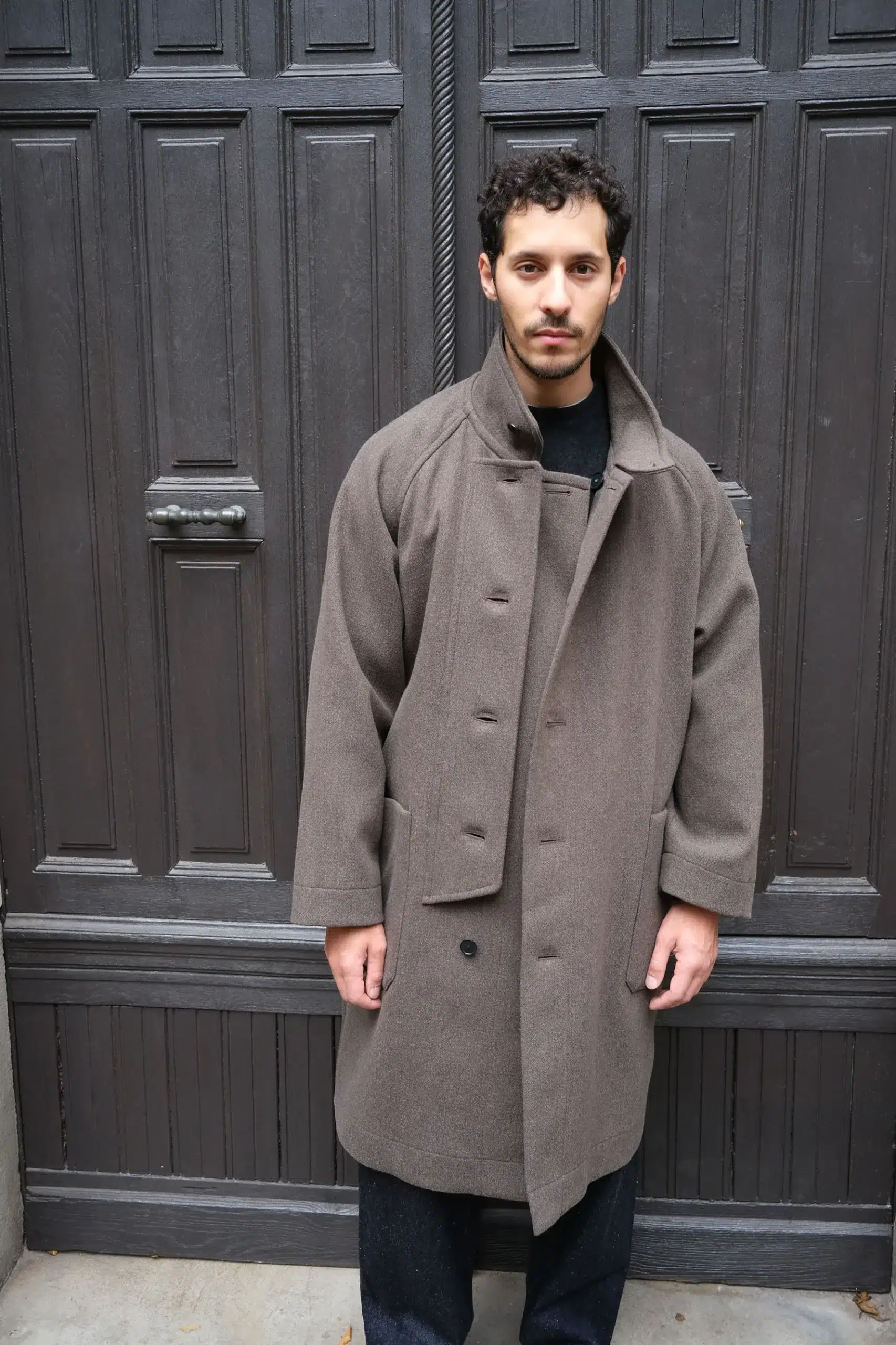 Kaptain Sunshine - Stand Collar Coat KS26FCO05 - MOSS