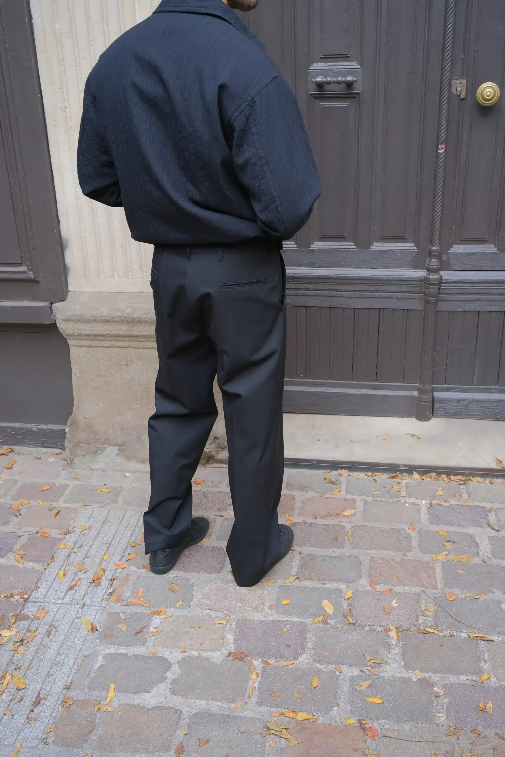 Kaptain Sunshine - Wool Cotton Chino Officer Pants KS26FPT12 - BLACK