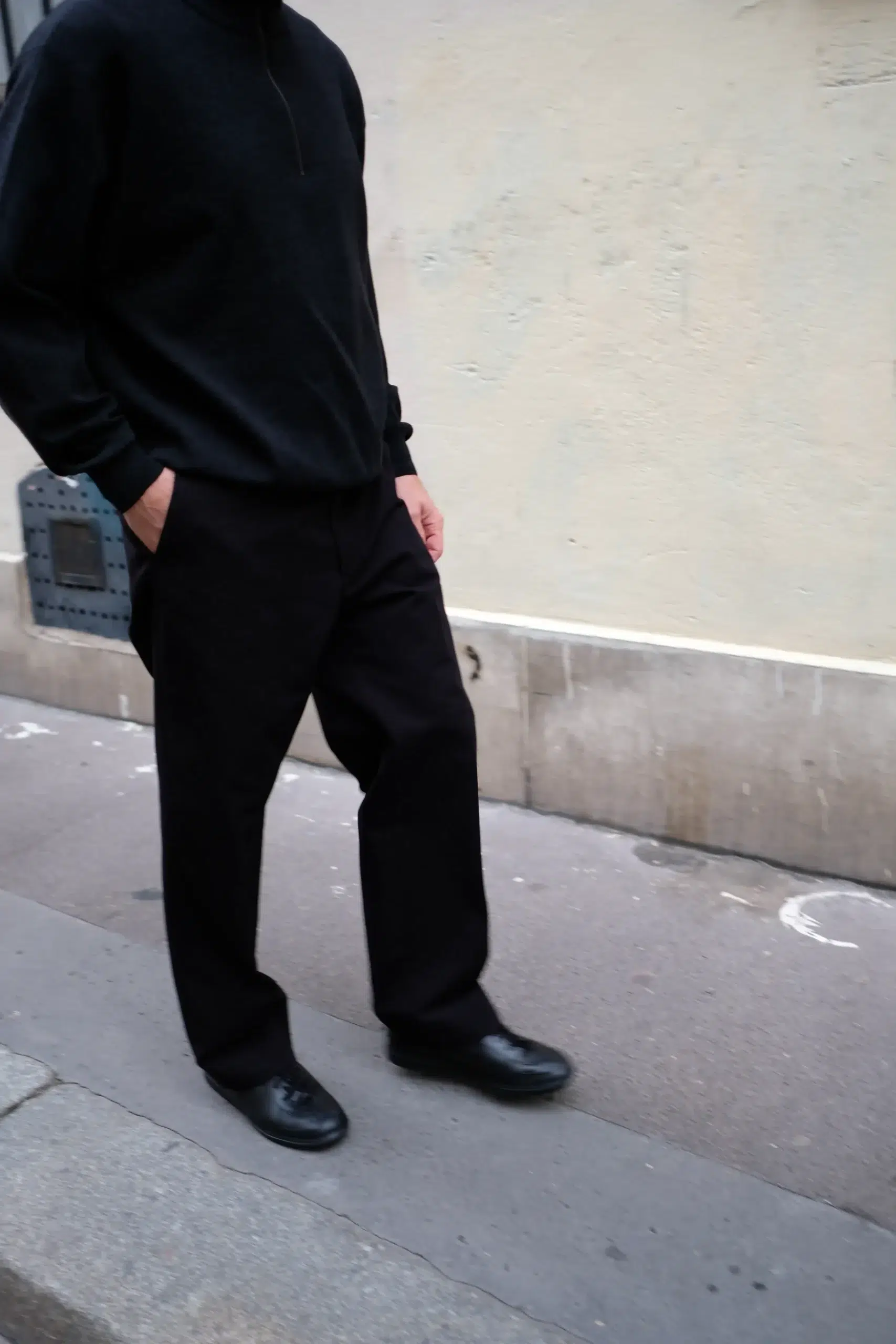 Comoli - Post Work Twill Pants E03-03009 - BLACK