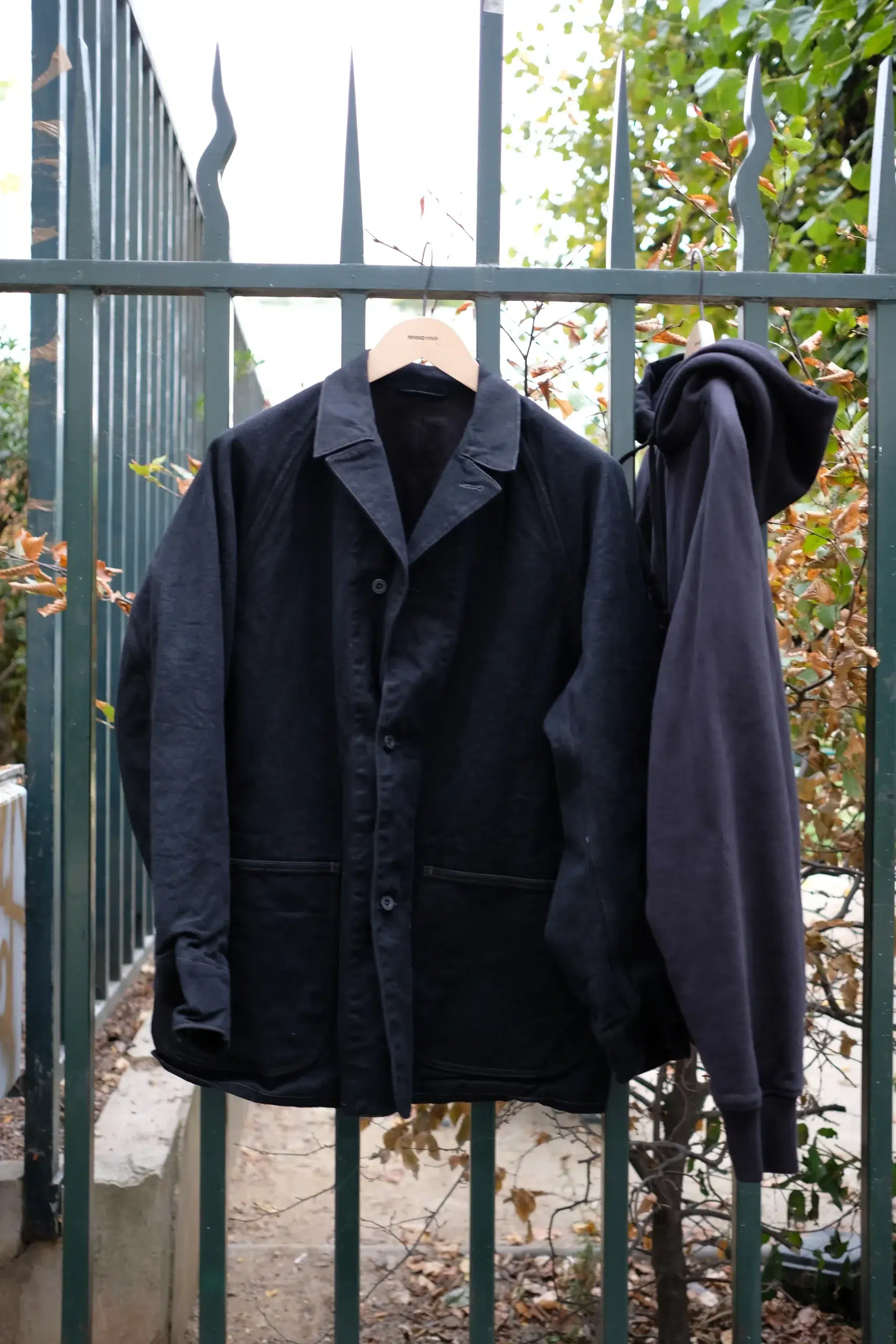 Comoli - Black Denim Work Jacket E03-01003 - BLACK