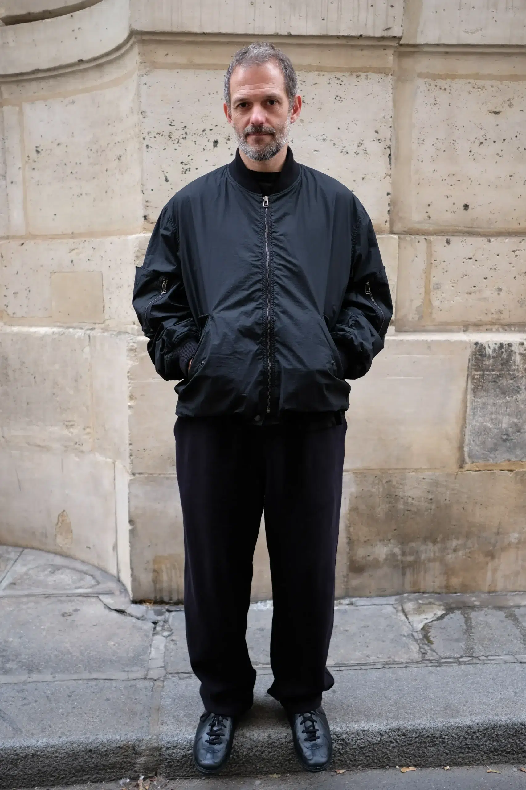 Comoli - Cotton Nylon Military Blouson E03-01032 - BLACK
