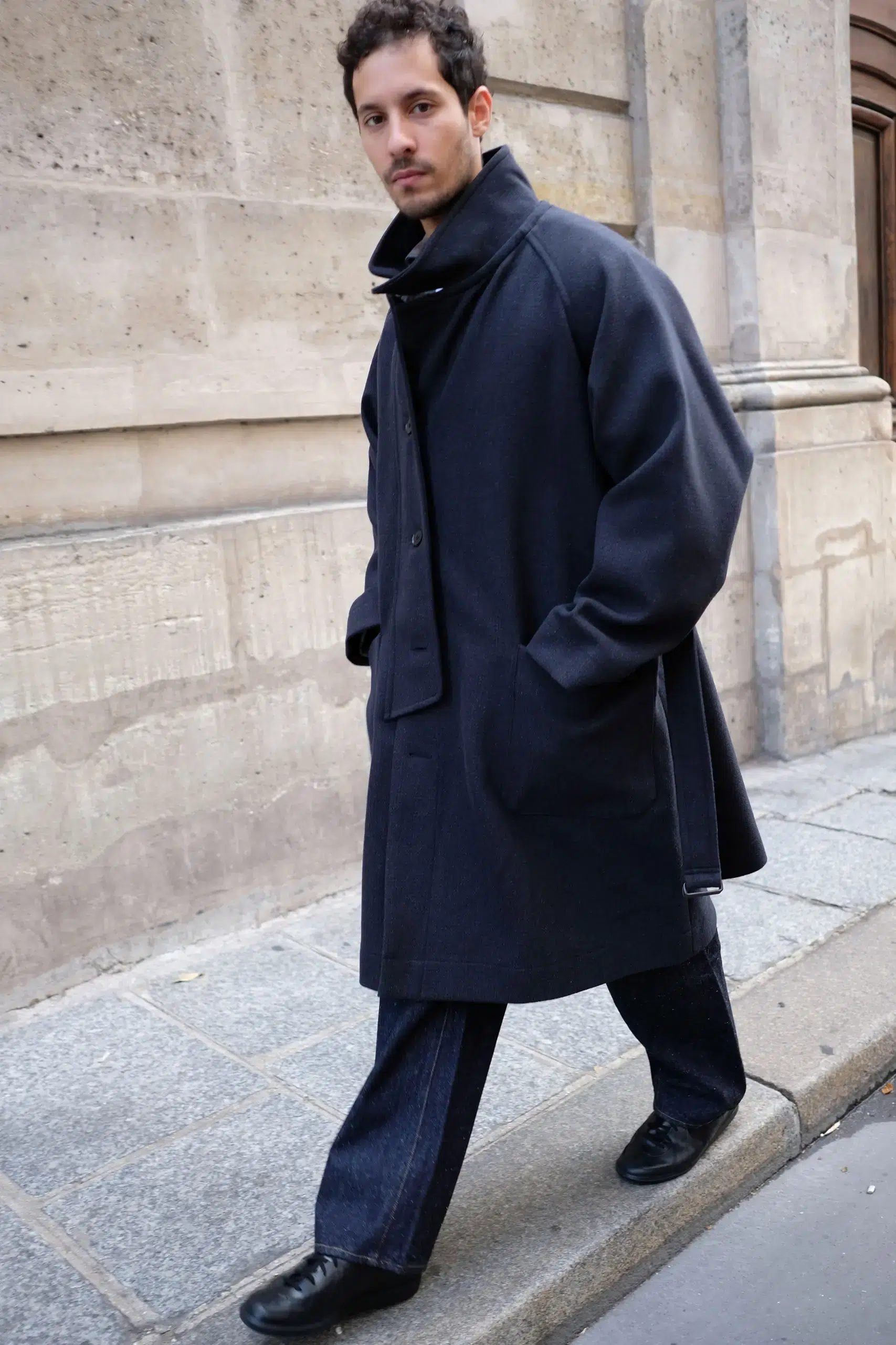 Kaptain Sunshine - Stand Collar Coat KS26FCO05 - CHARCOAL