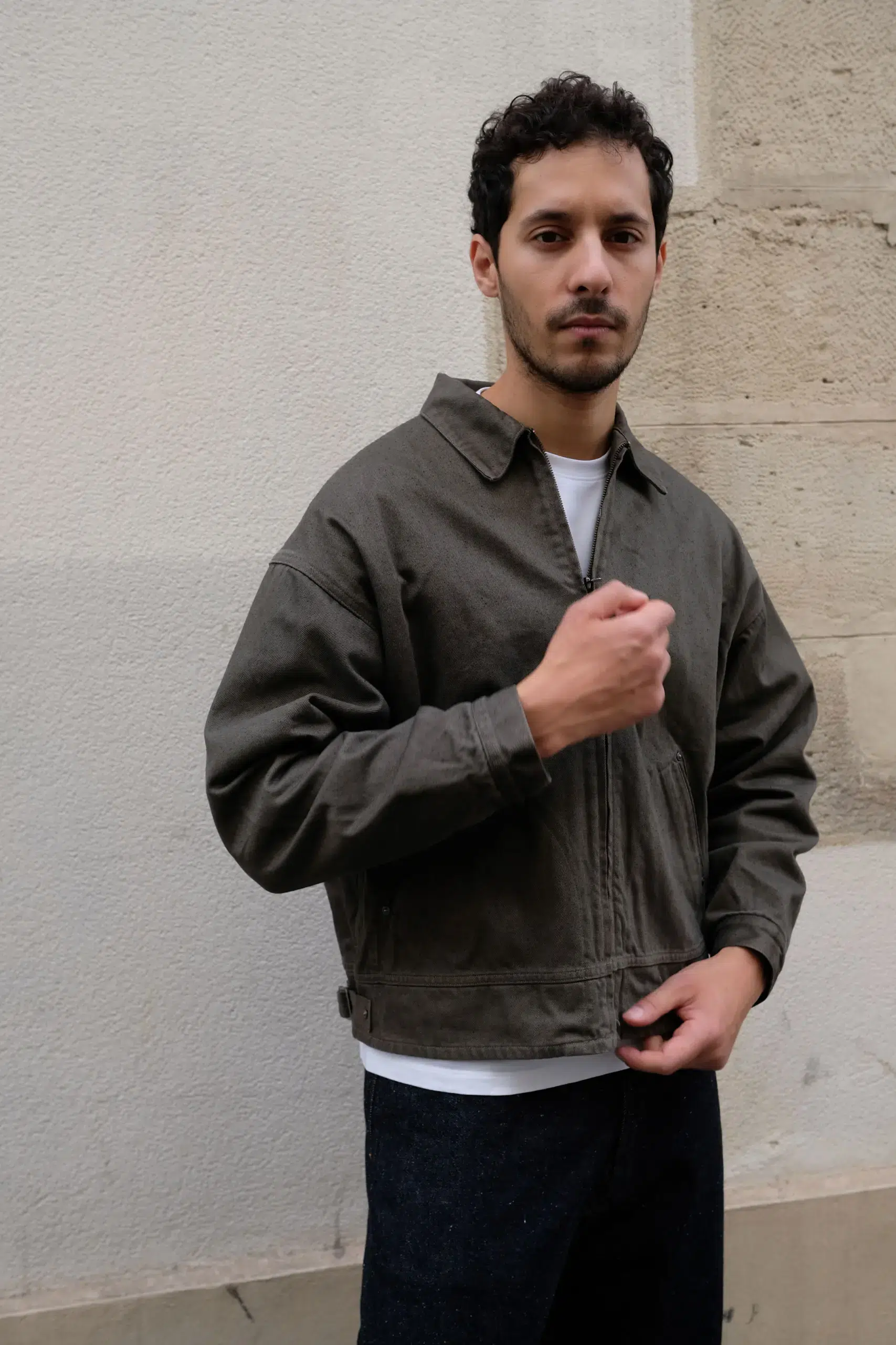 Kaptain Sunshine - Dyed Denim Work Jacket KS26FJK36 - CUB BROWN
