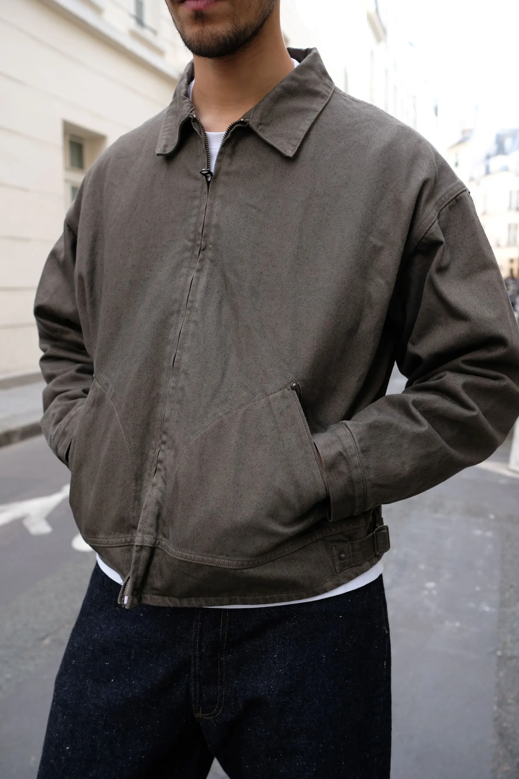 Kaptain Sunshine - Dyed Denim Work Jacket KS26FJK36 - CUB BROWN