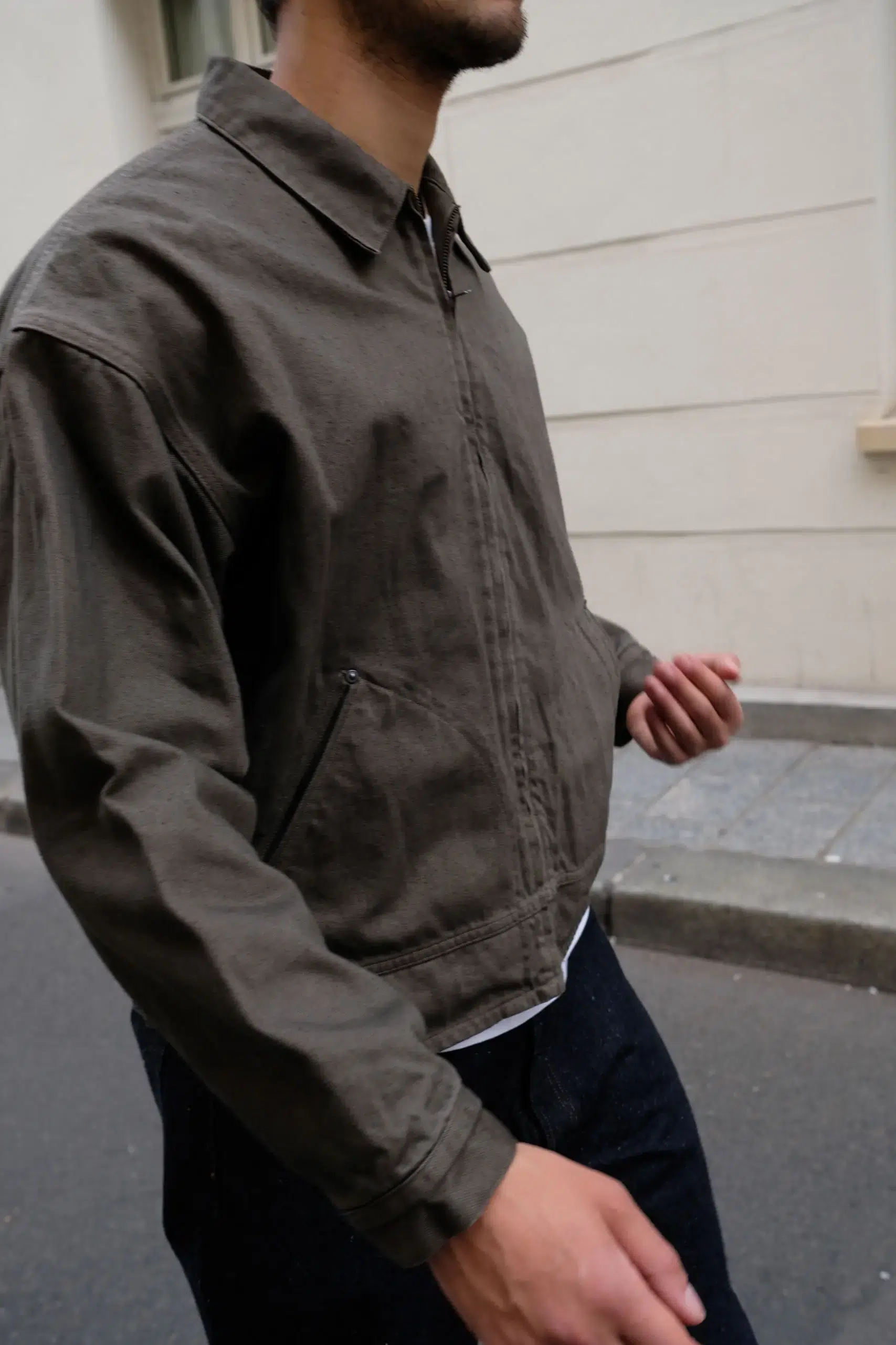 Kaptain Sunshine - Dyed Denim Work Jacket KS26FJK36 - CUB BROWN