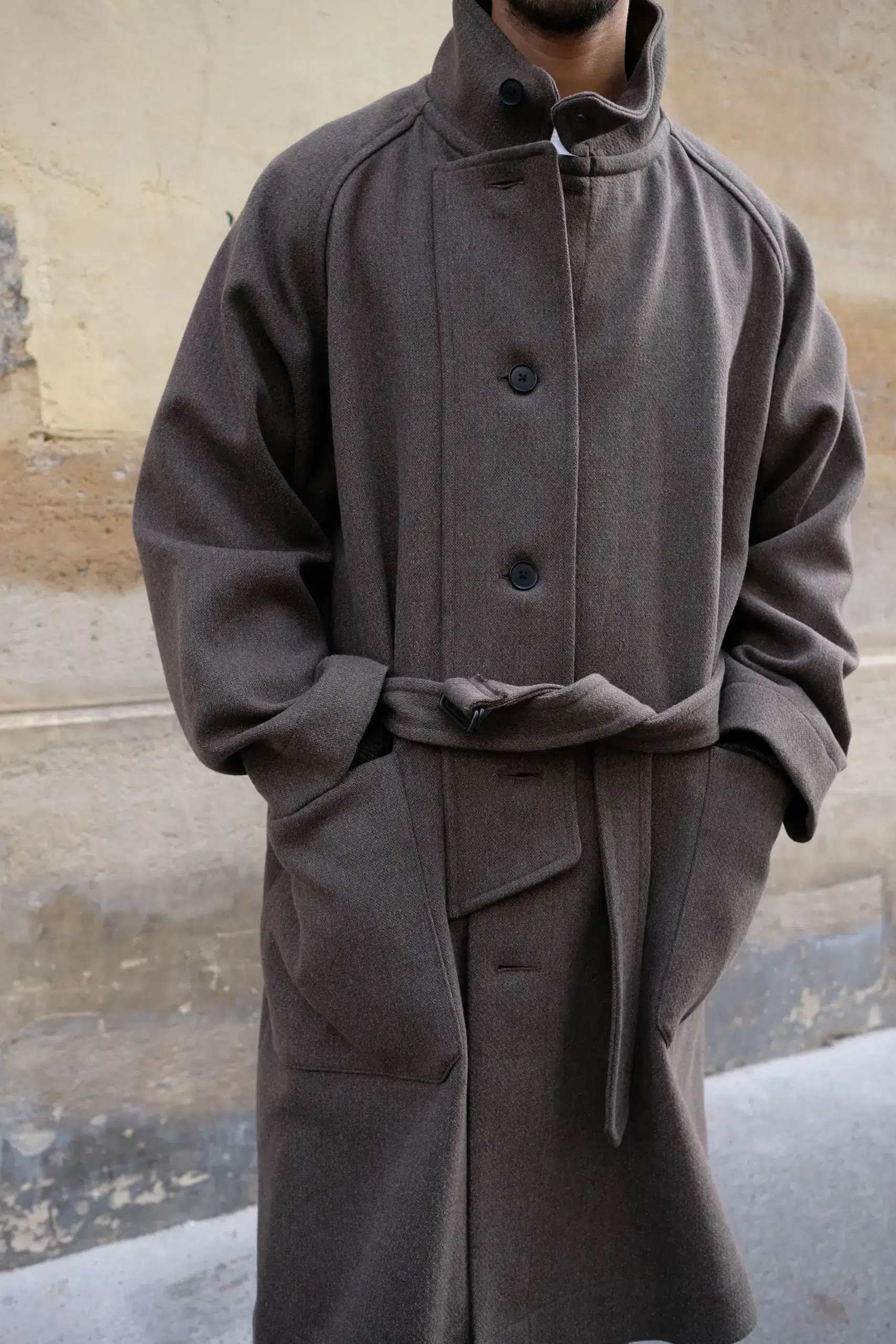Kaptain Sunshine - Stand Collar Coat KS26FCO05 - MOSS