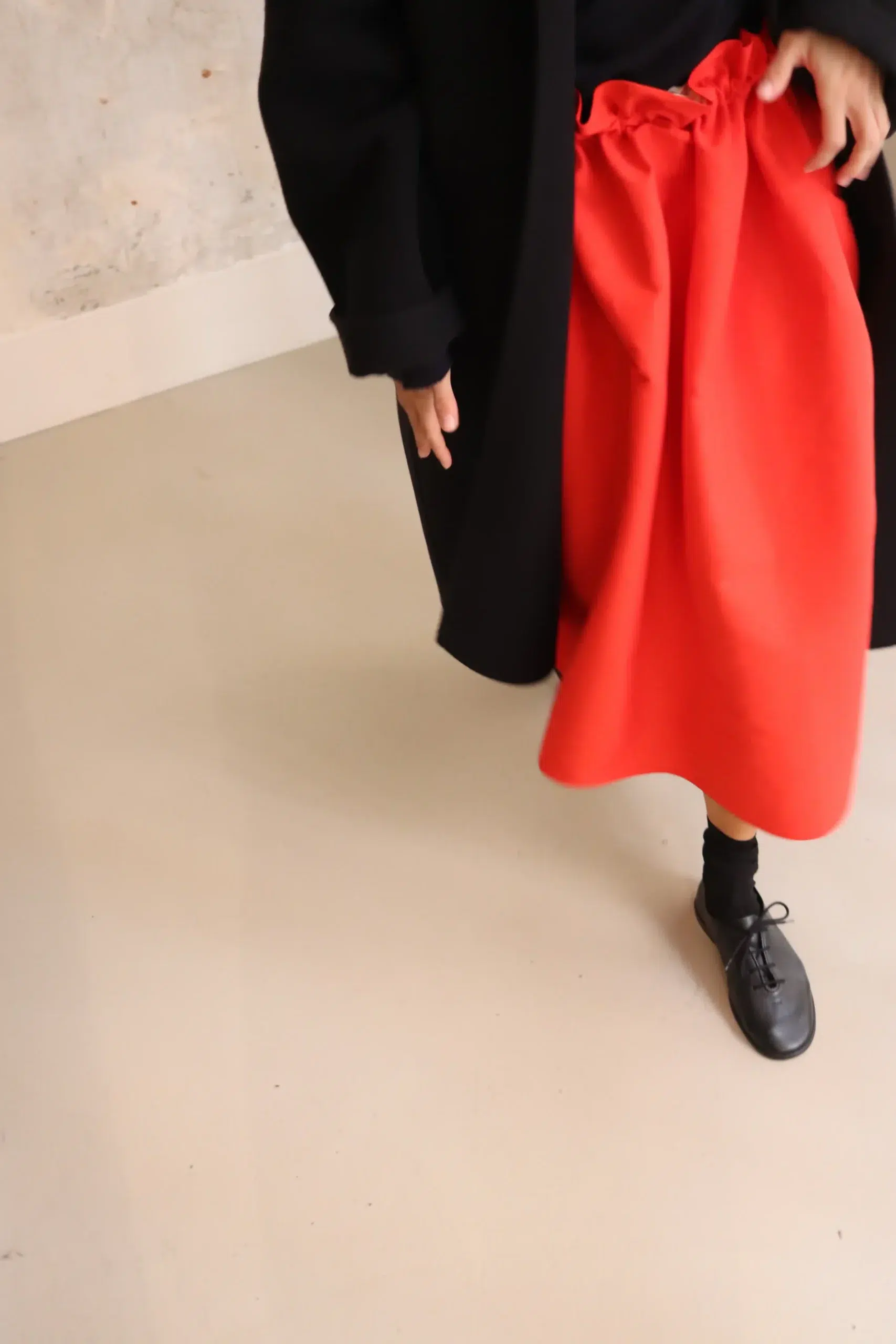 Sofie D'Hoore - SWAN-CHES slightly slanted skirt - FIRE