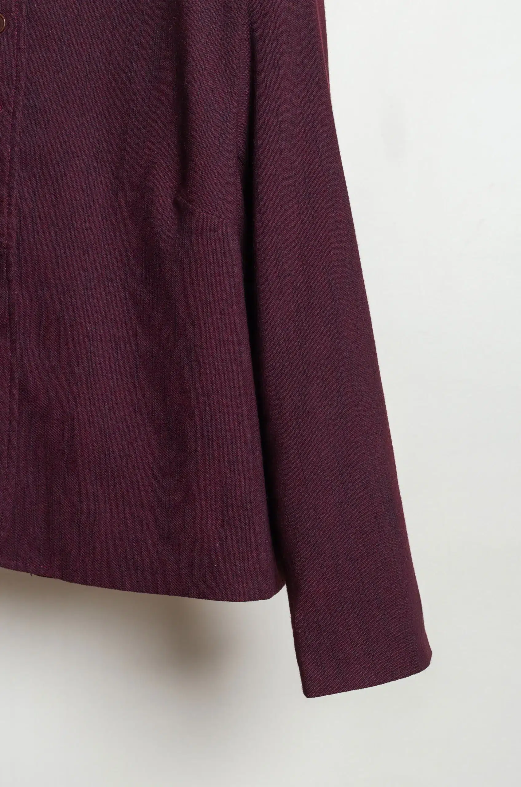 CAWLEY - COTTON/WOOL BLEND TWILL LILLIE JACKET - DARK ORCHID