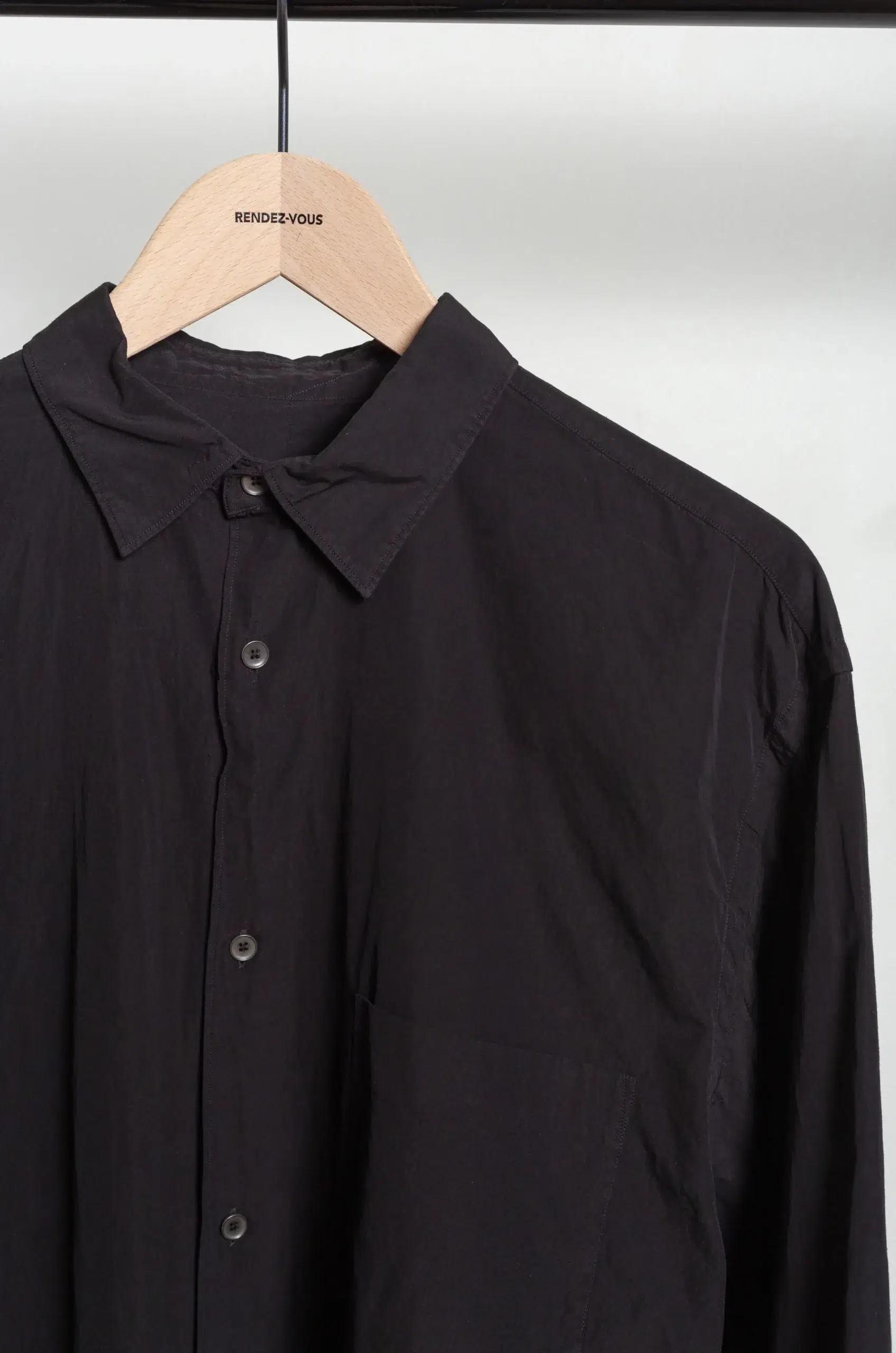 Comoli - Black COMOLI Shirt E03-02008 - BLACK