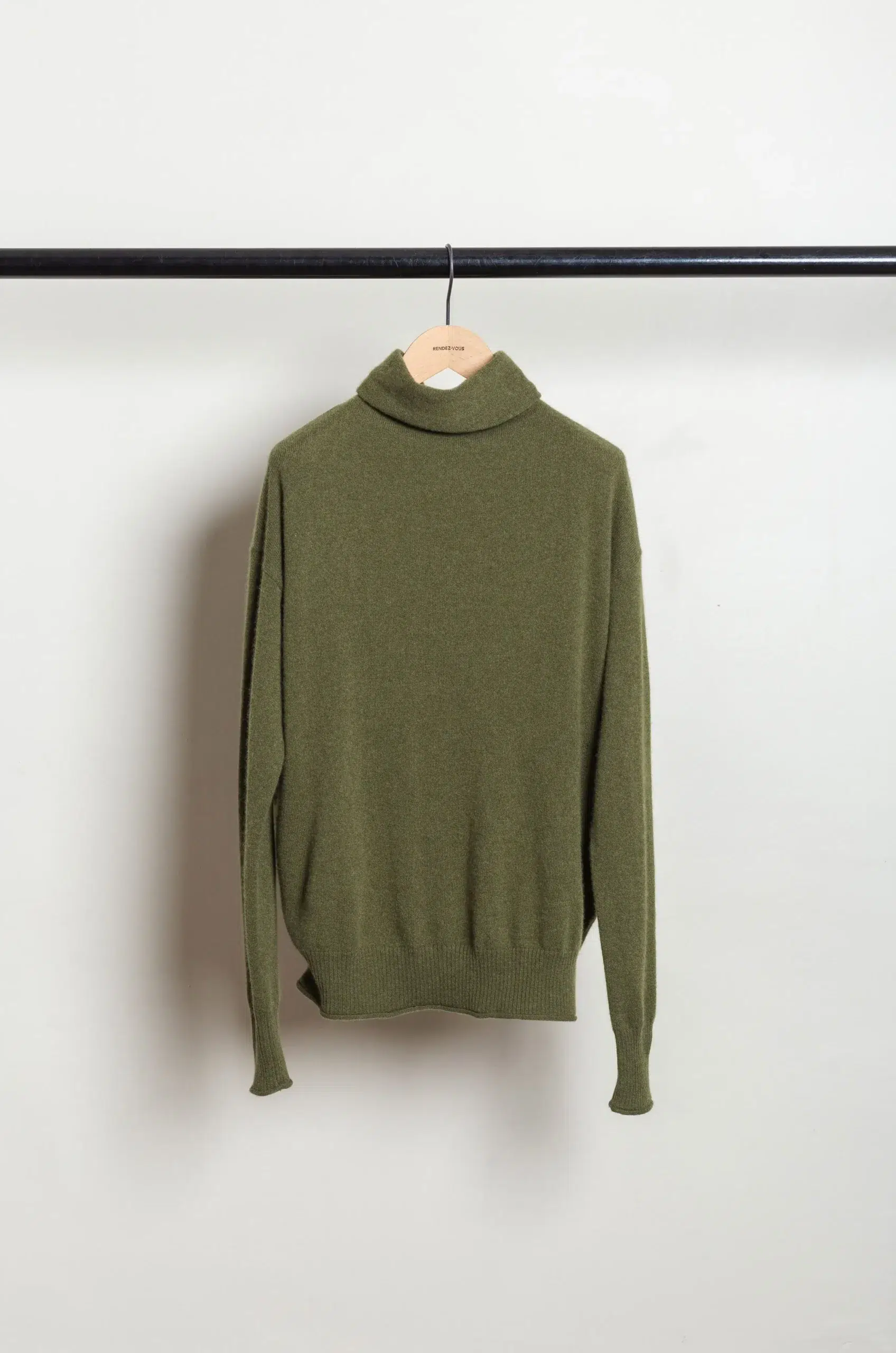 C.T. Plage - Ladies high neck longsleeve pullover CT26323-54 - KHAKI CASHMERE