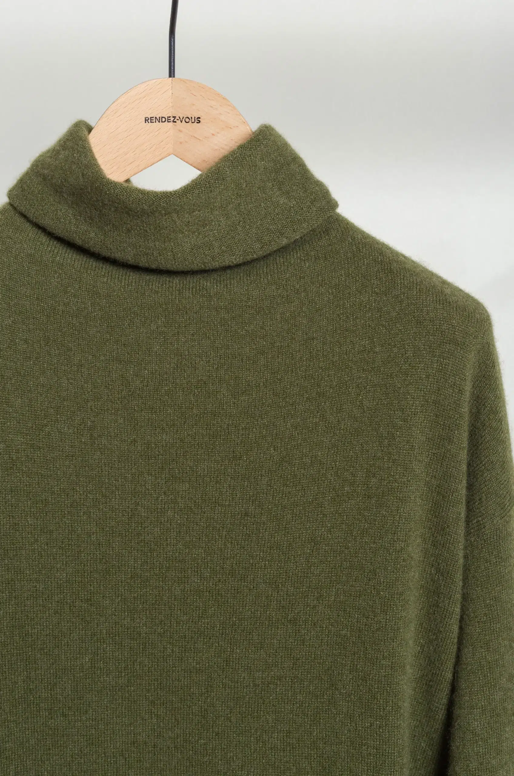 C.T. Plage - Ladies high neck longsleeve pullover CT26323-54 - KHAKI CASHMERE