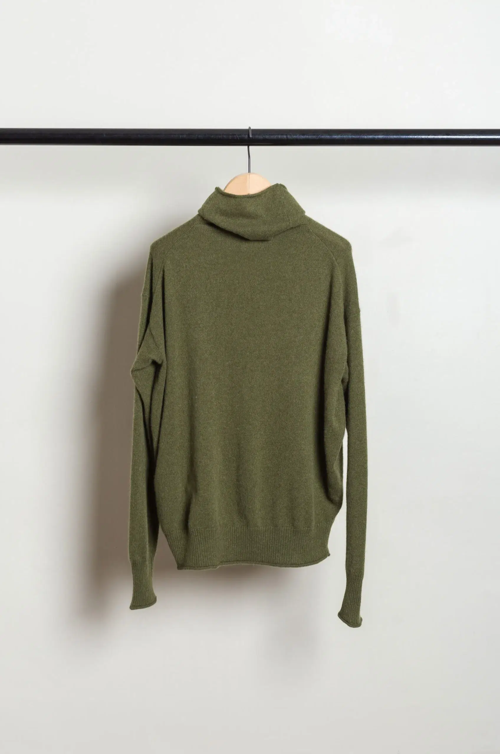 C.T. Plage - Ladies high neck longsleeve pullover CT26323-54 - KHAKI CASHMERE