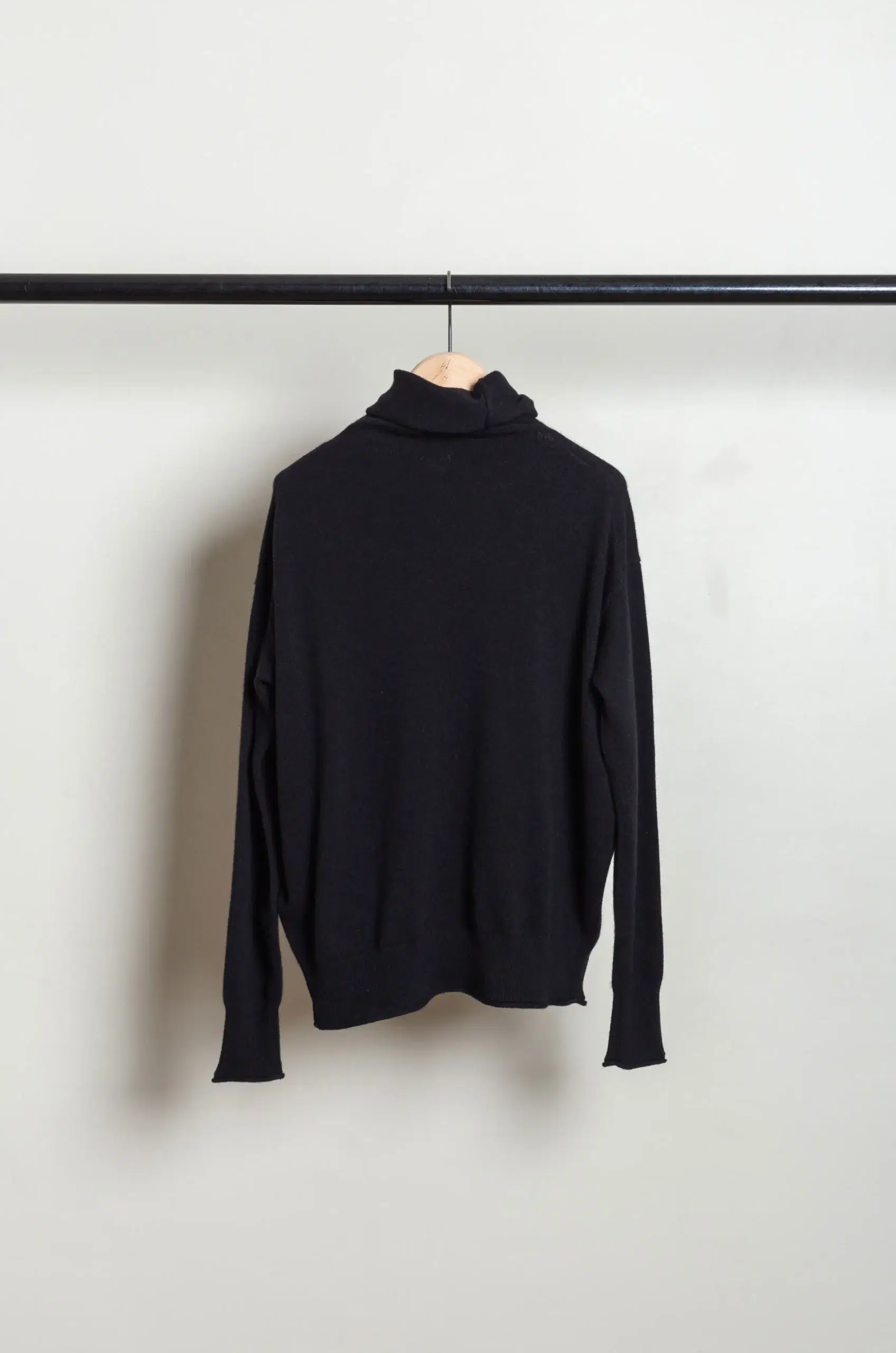 C.T. Plage - Ladies high neck longsleeve pullover CT26323-15 - BLACK CASHMERE