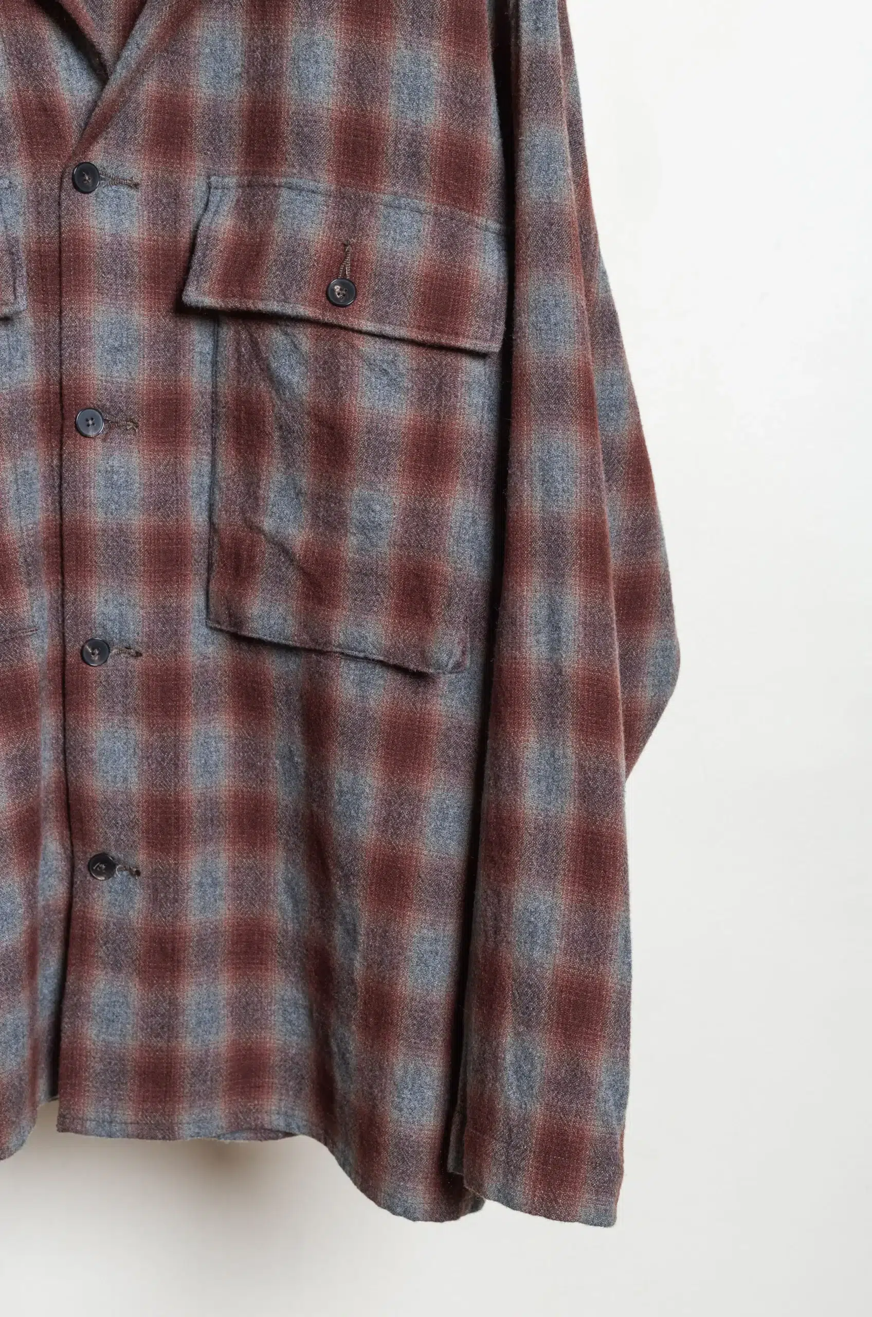 Kaptain Sunshine - Alpaca Wool Field Shirt Jacket KS26FSH10 - GREY