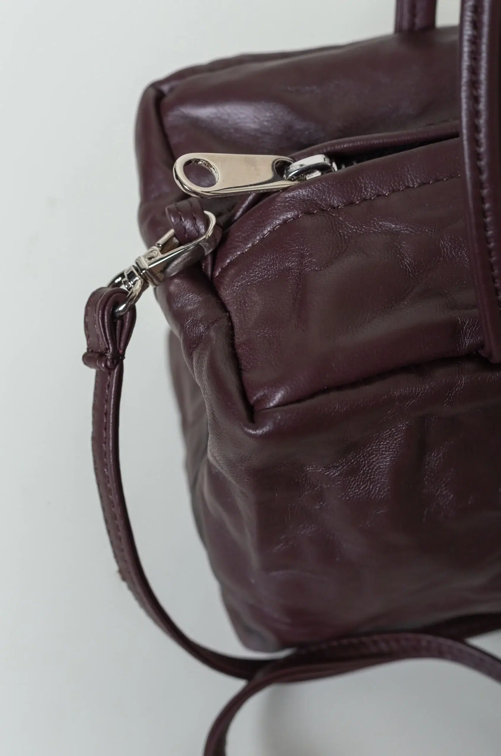 Zilla - NAPPA LEATHER MINI DUFFLE BAG 384 NAP - MOGANO