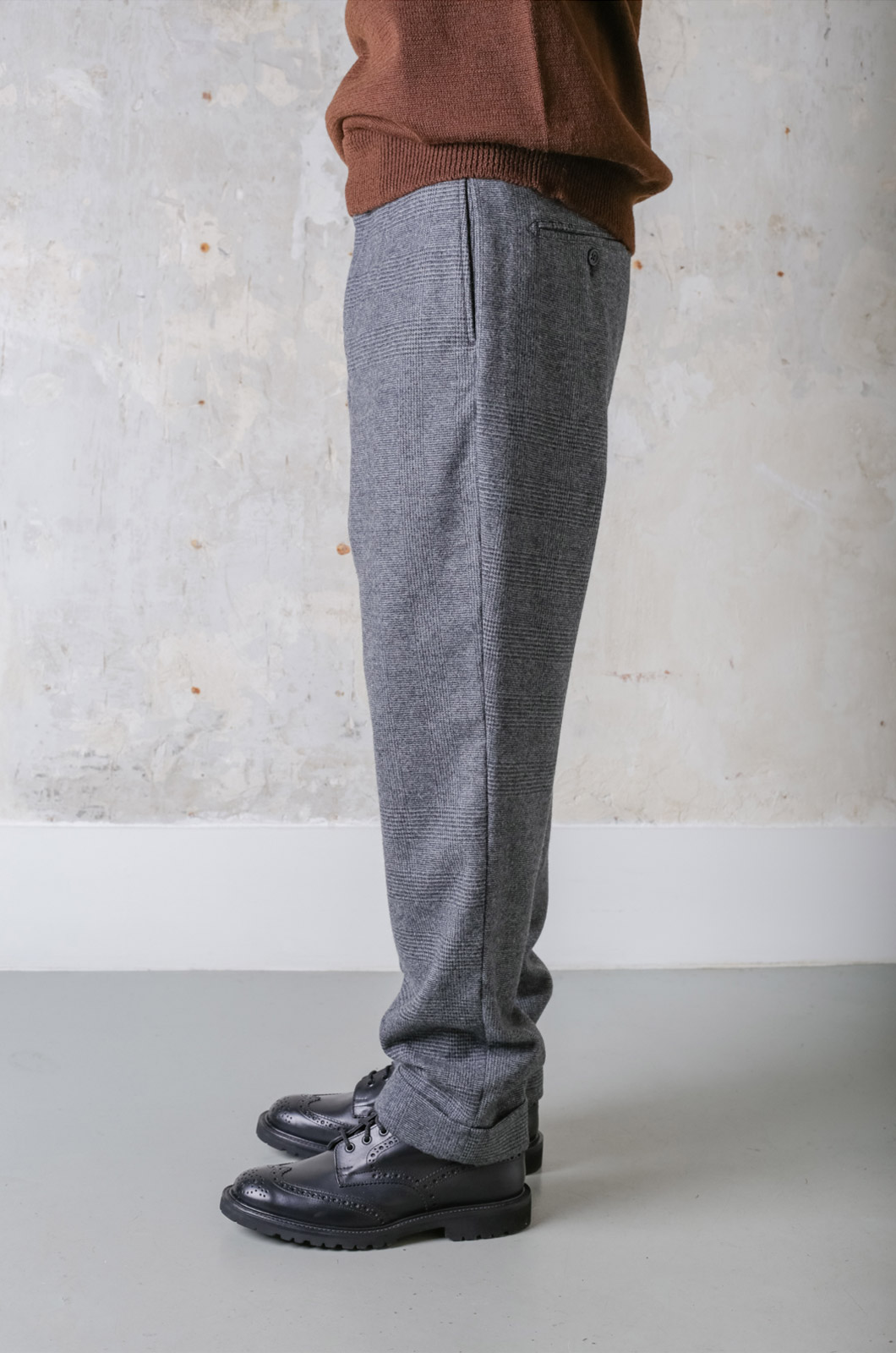 Engineered Garments - Andover Pant - Grey Wool Glen Plaid Strip