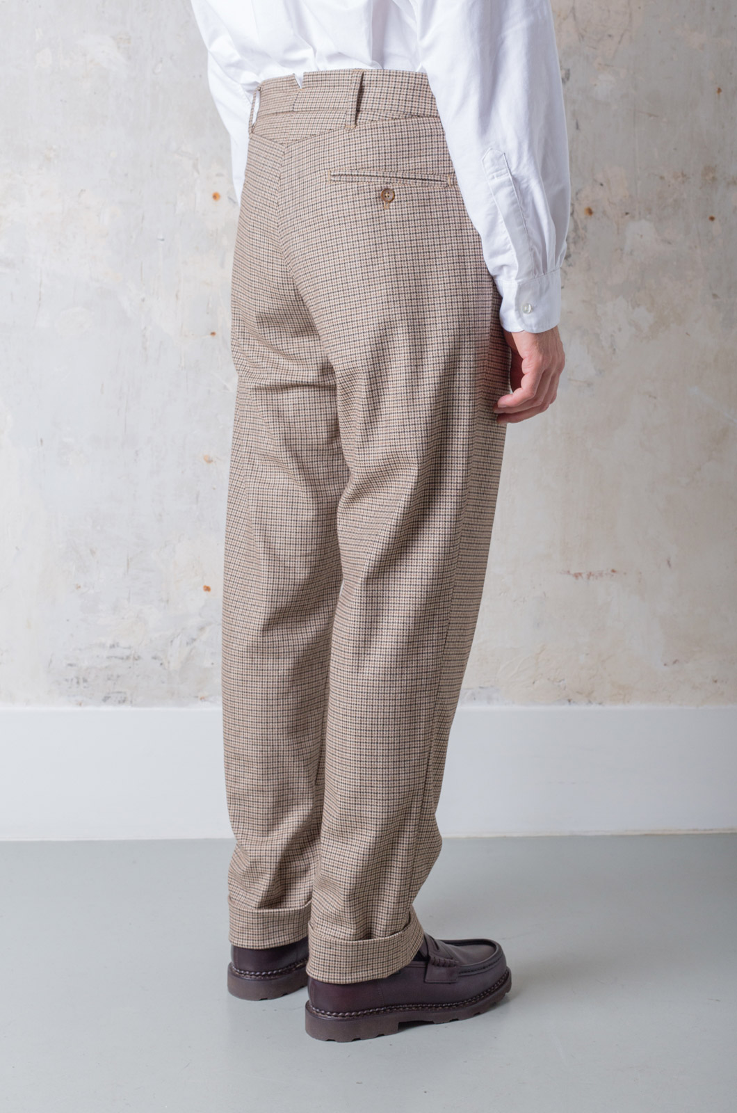 Engineered Garments - Andover Pant - Brown Wool Poly Gunclub Check