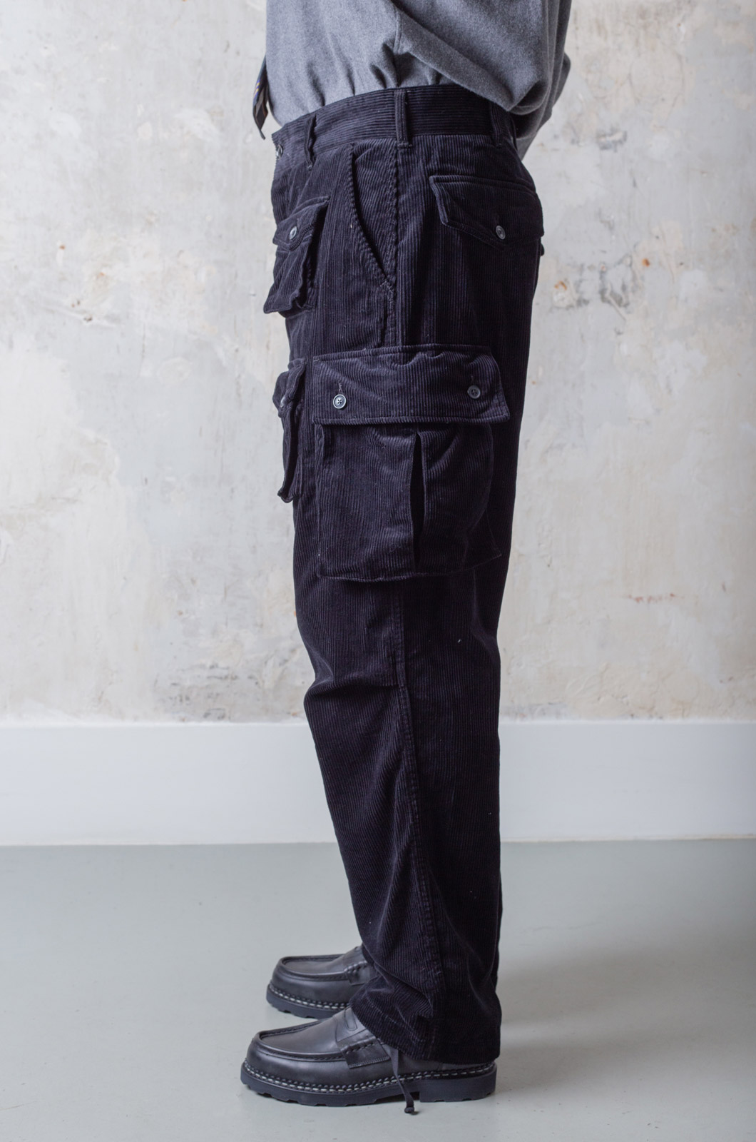 Engineered Garments - FA Pant - Black Cotton 8W Corduroy